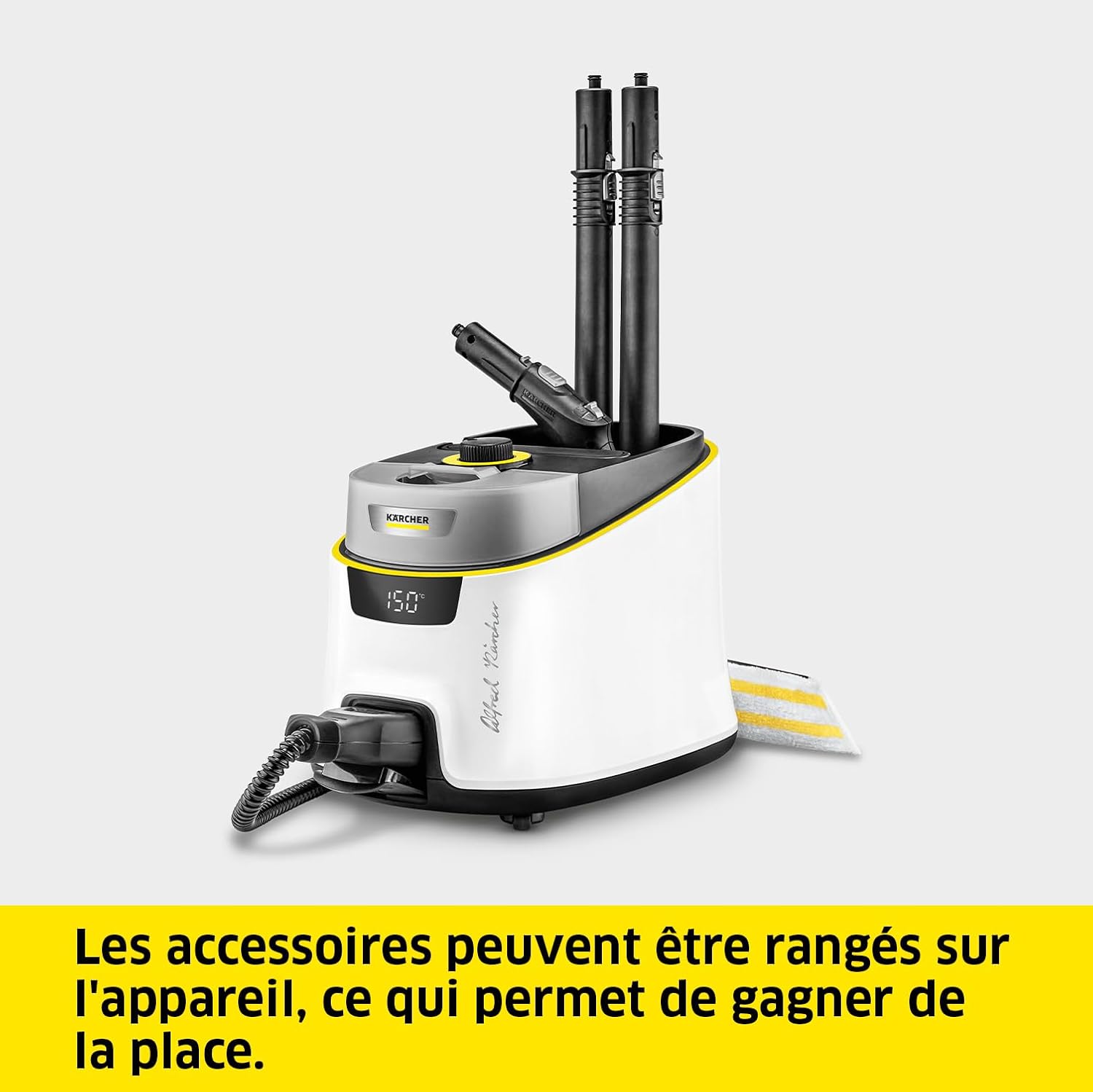 Nettoyeur vapeur SC 5 Deluxe 4 bars VapoHydro réservoir 1,3 L