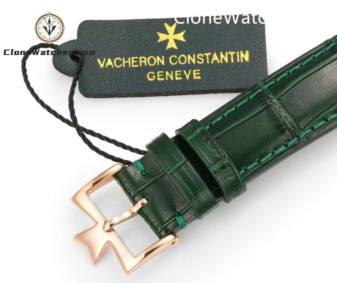 Vacheron Constantin Super Clone Watches 1:1 Traditionnelle Rose Gold 82172/000R-H008 Green Dial