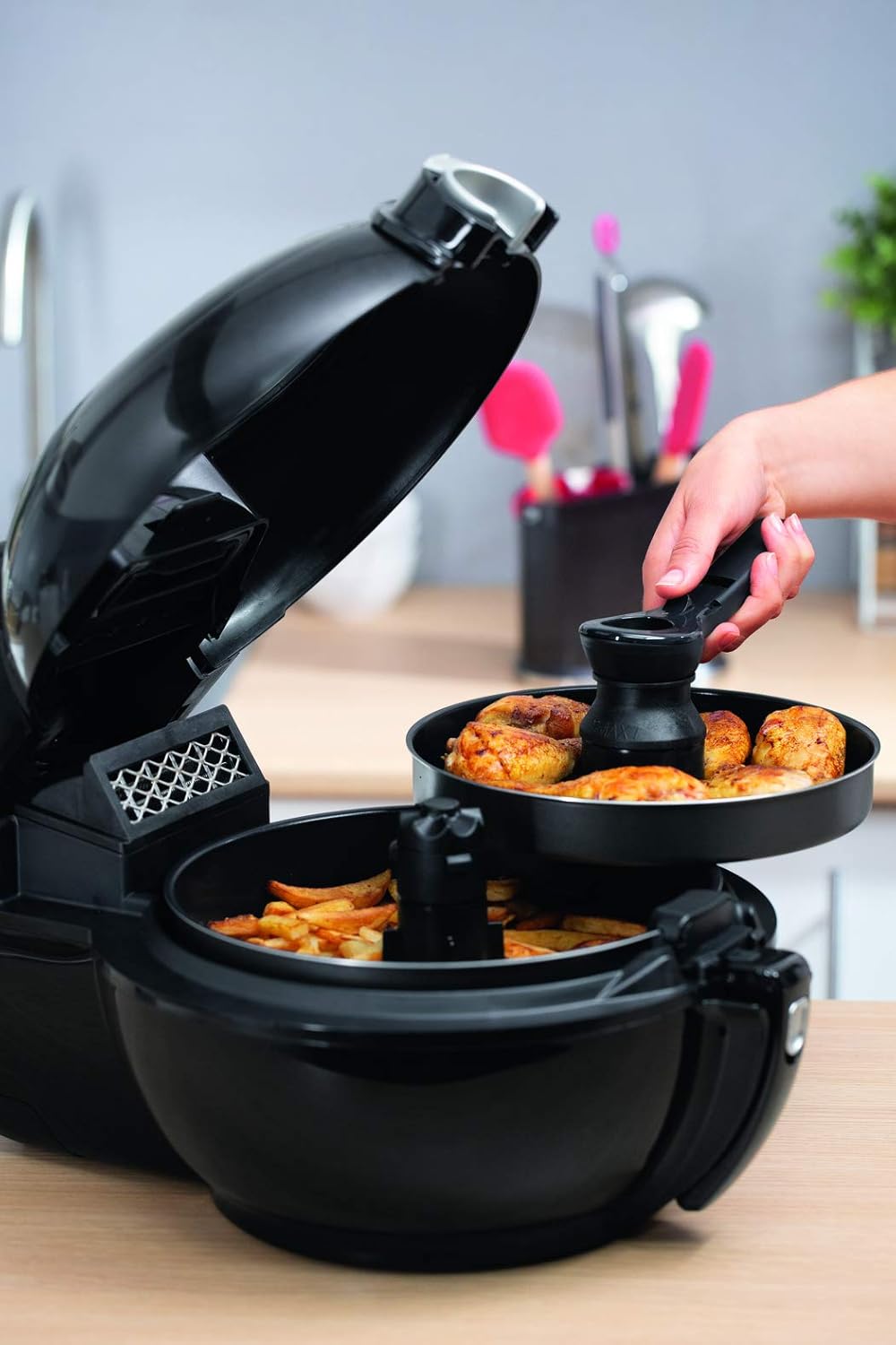 Friteuse air chaud 1,7 kg 1500 W 9 programmes technologie 2 en 1