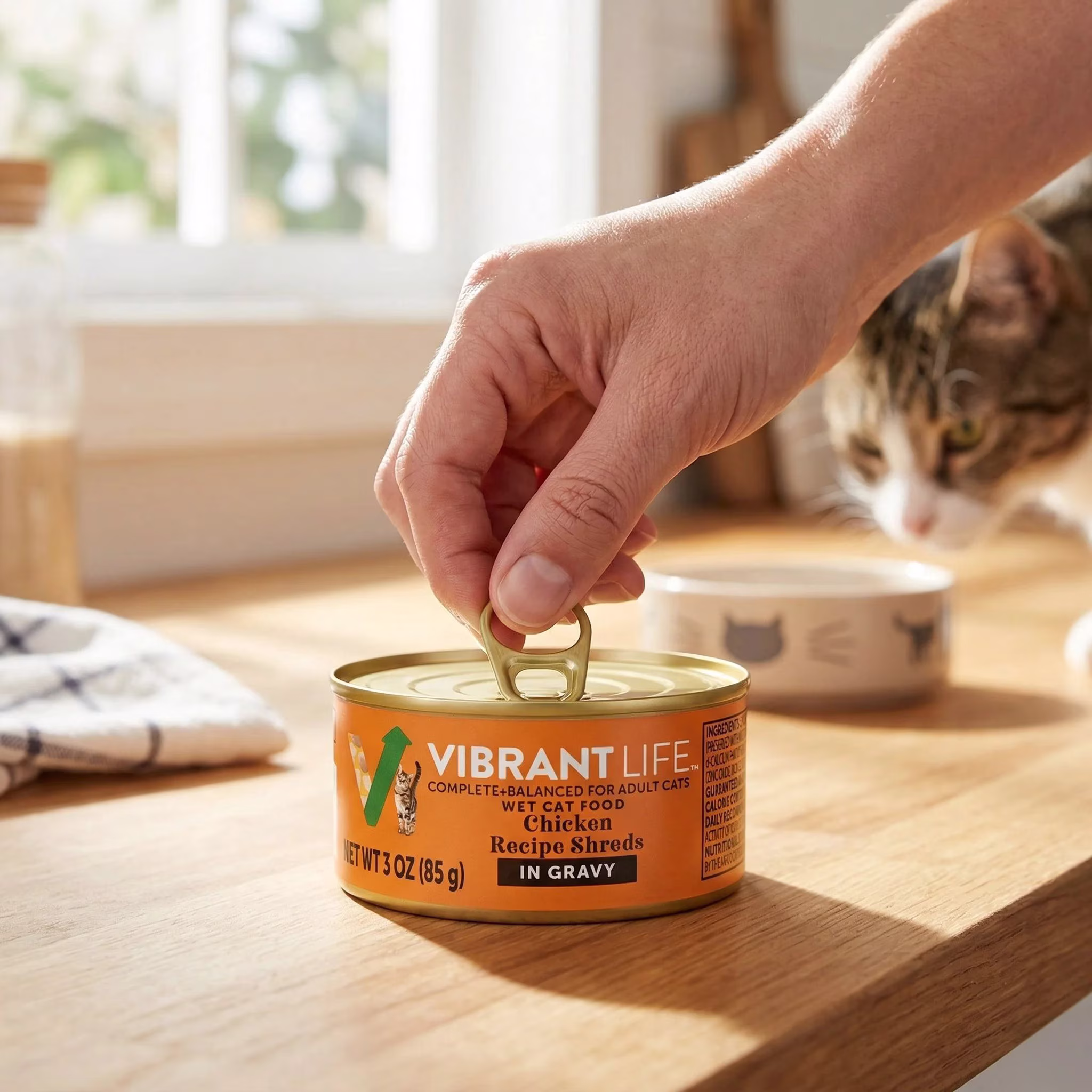 Vibrant Life Chicken Shreds Wet Cat Food, 3 oz Can