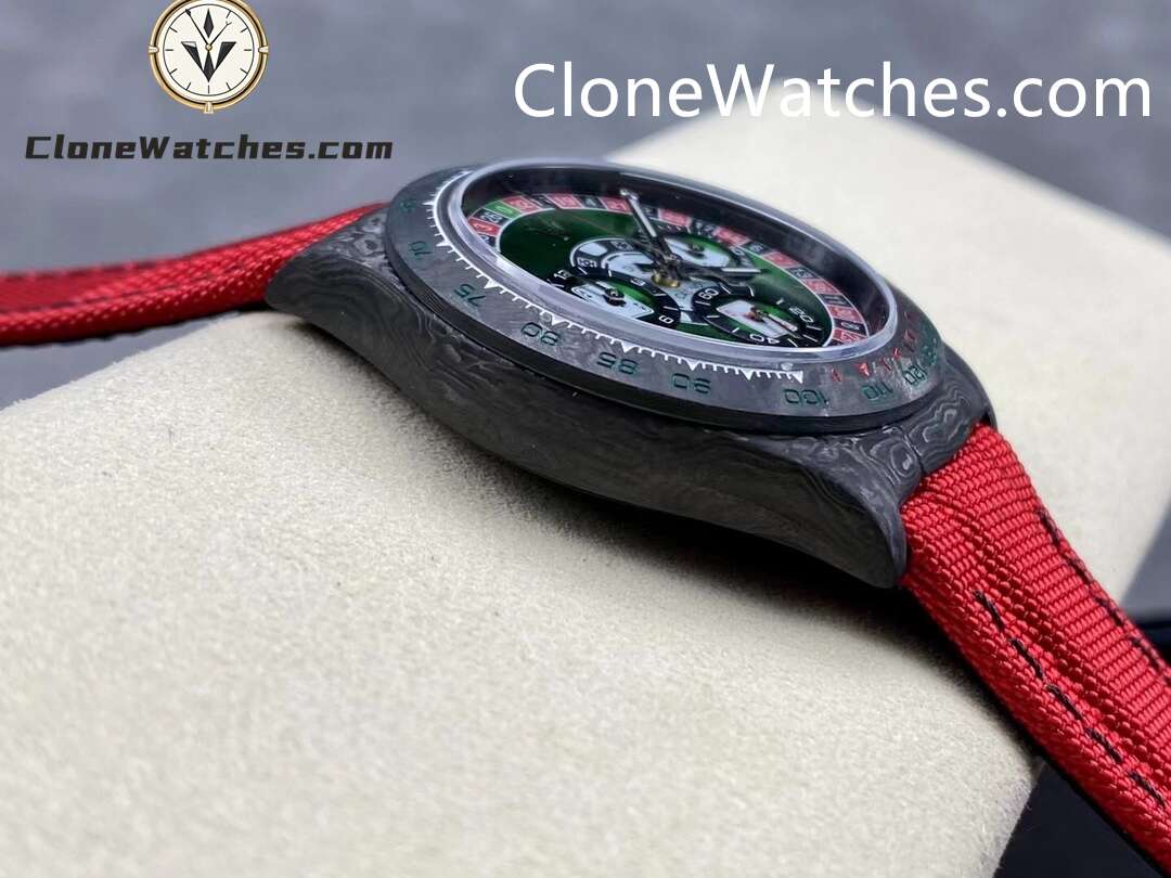Modified Super Clone Watches 1:1 DiW Rolex Daytona NTPT Carbon LUCKY PLAYER