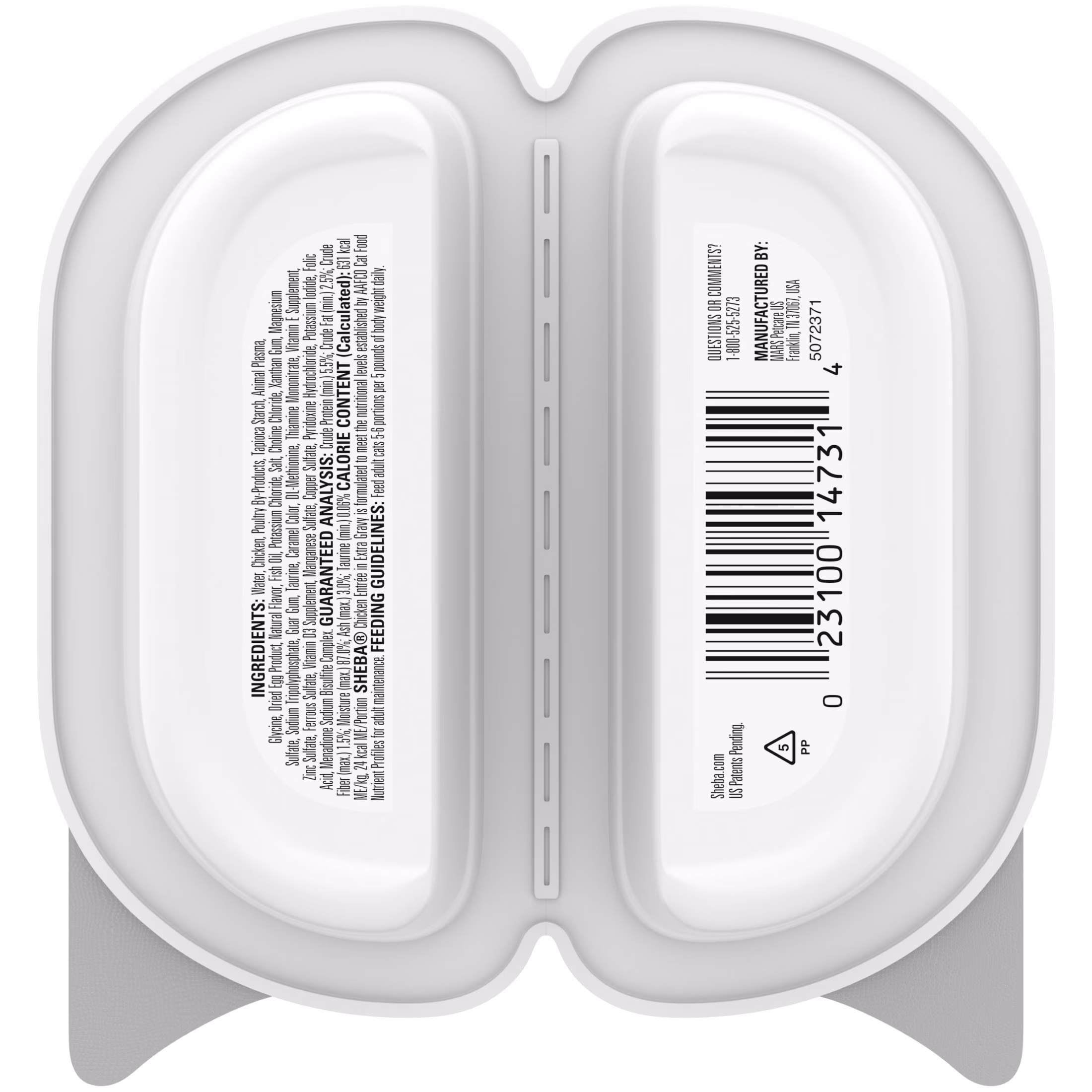 Sheba Gravy Indulgence Chicken Entree in Extra Gravy Cat Food, 2.6 oz Twin-Pack Tray