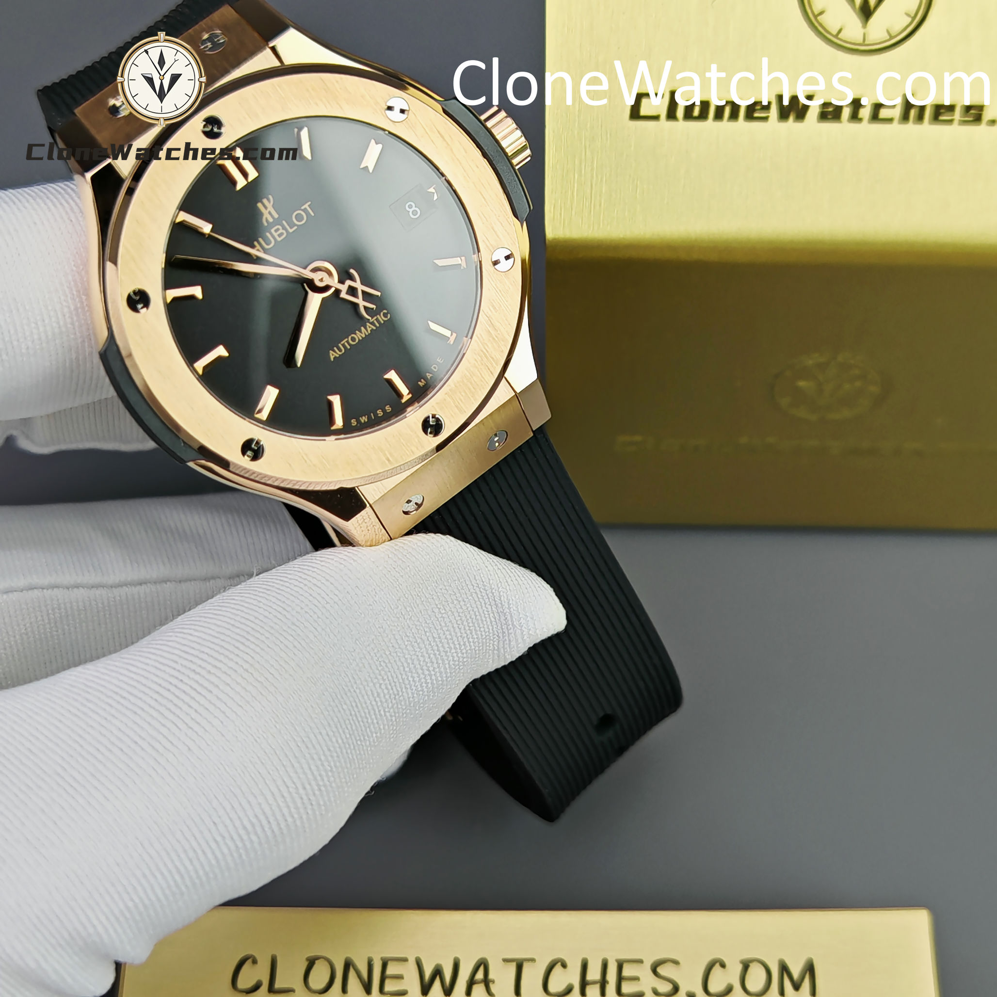 Hublot Super Clone Watches 1:1 Classic Fusion King Gold 38MM 565.OX.1480.RX