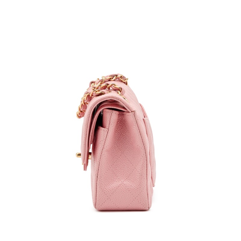 CHANEL MATELASSE PINK CAVIAR FLAP BAG SERIES 9 ASL9687