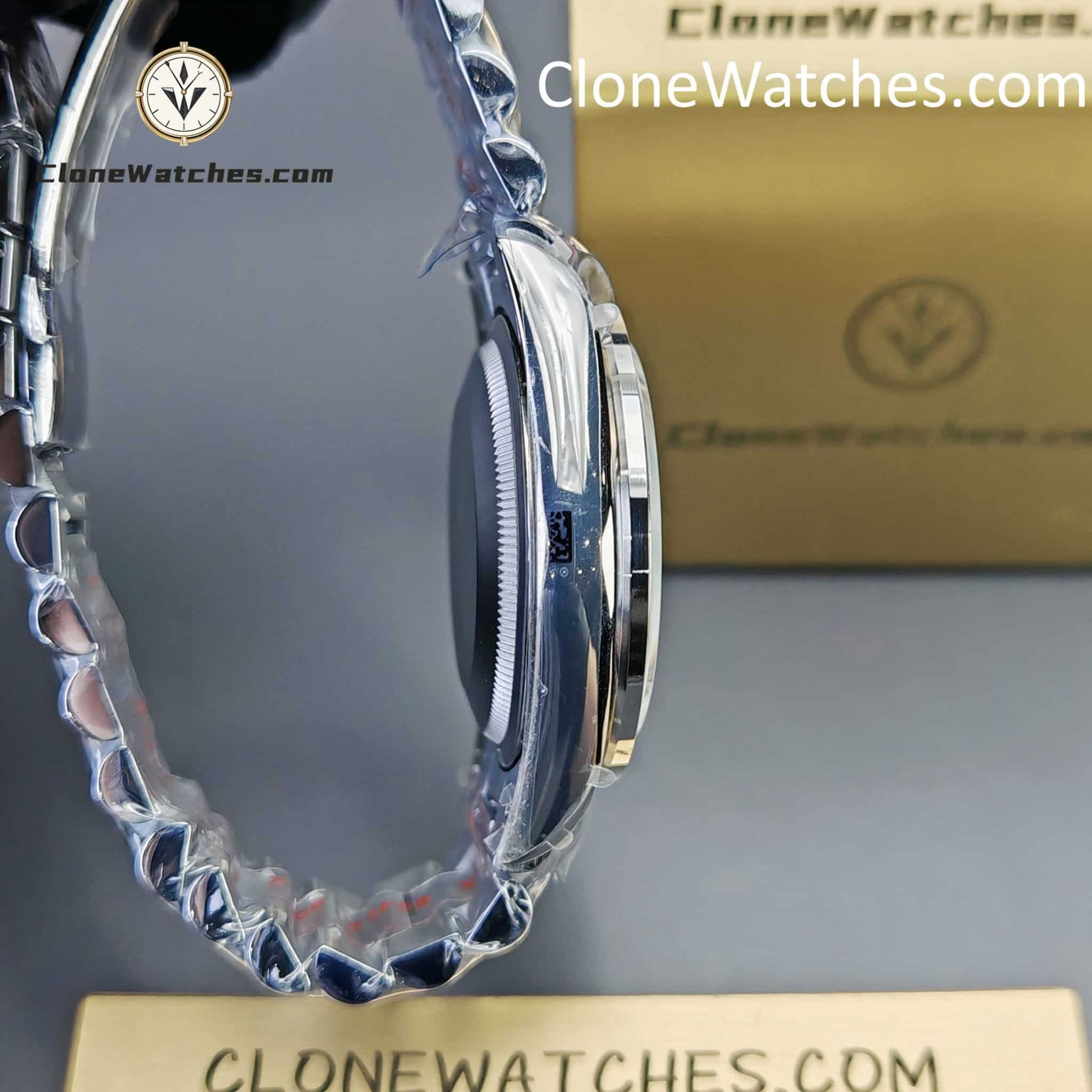 Rolex Super Clone Watches 1:1 Day Date Ice Blue Diamond Bezel Dial 36mm m128396tbr-0003 3255 Movement