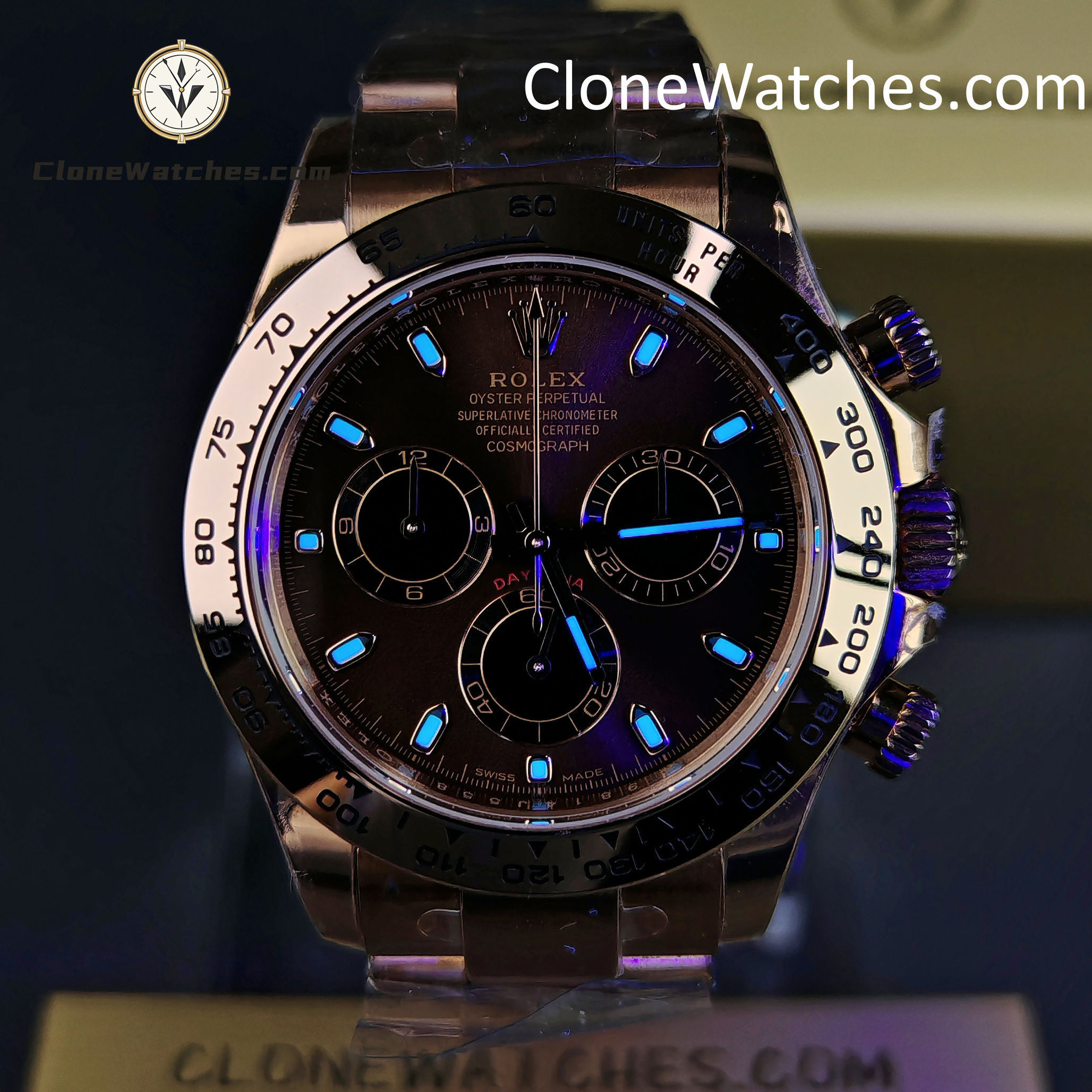 Rolex Super Clone Watches 1:1 Daytona Rose Gold Chocolate Dial m116505-0013 4130 Movement