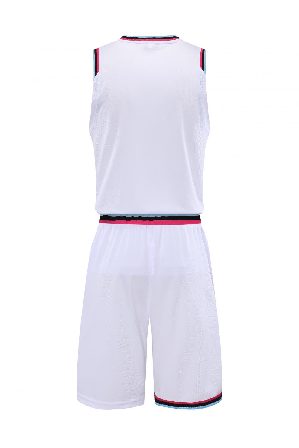 Heat basketball uniform white suit（Customizable name and number）