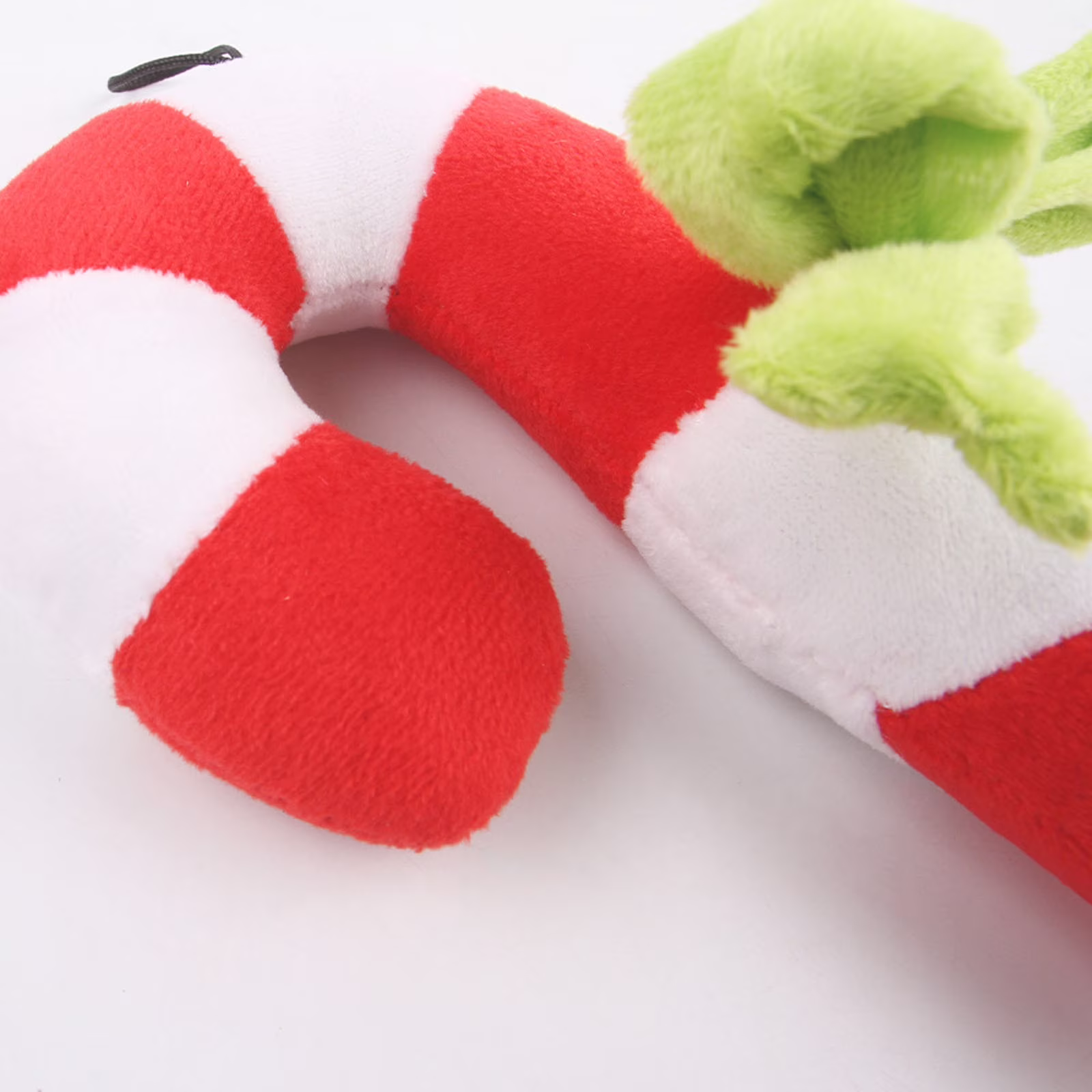 Teissuly Plush Pet Christmas Toys Dogs Bites Noise Making Toys Crutch Shaped Holiday Supplies
