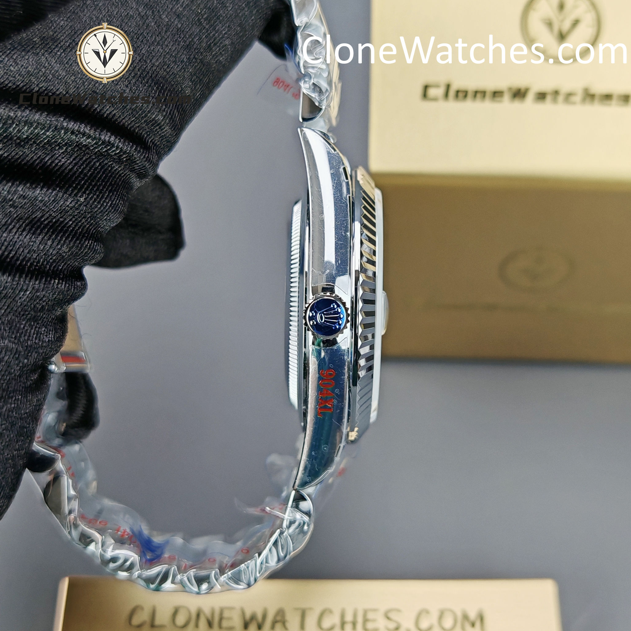 Rolex Super Clone Watches 1:1 Day Date Ice Blue Dial 40mm M228236-0012 3255 Movement