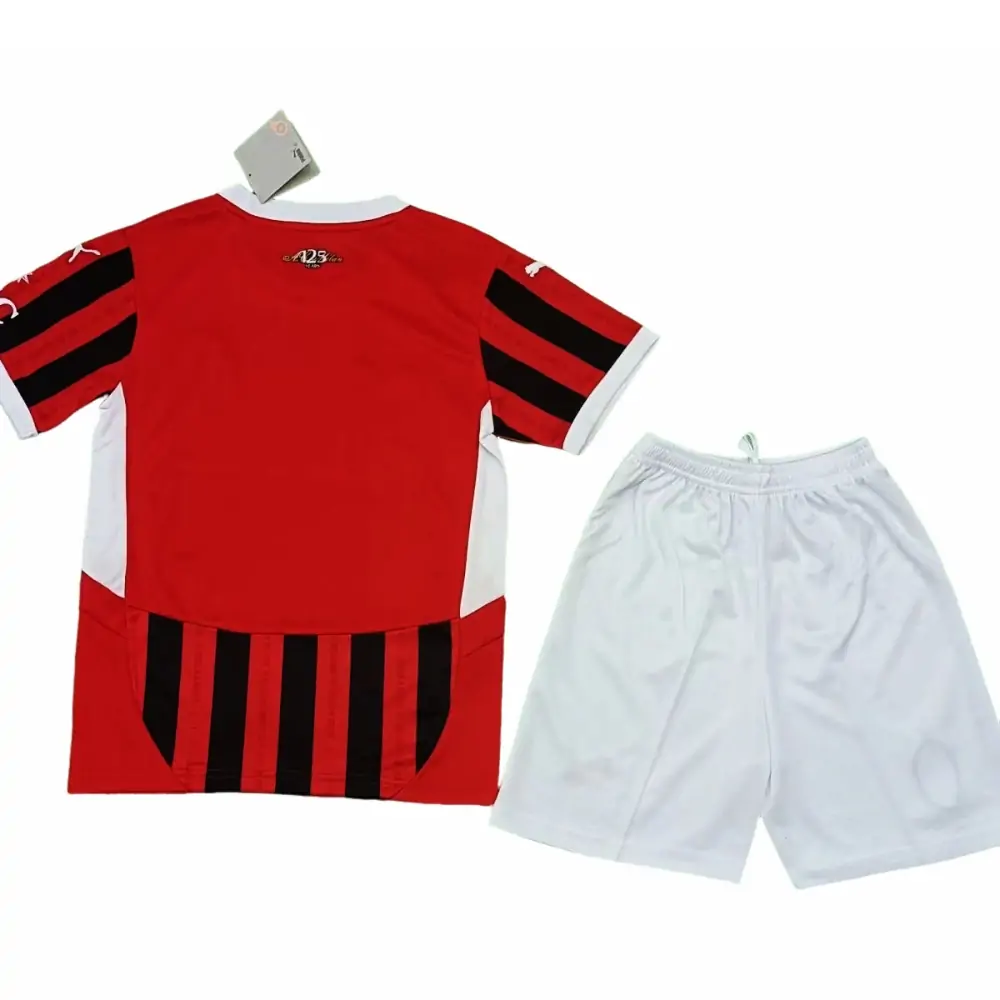 2024/25 AC Milan Home Shirt. - Kids Kit