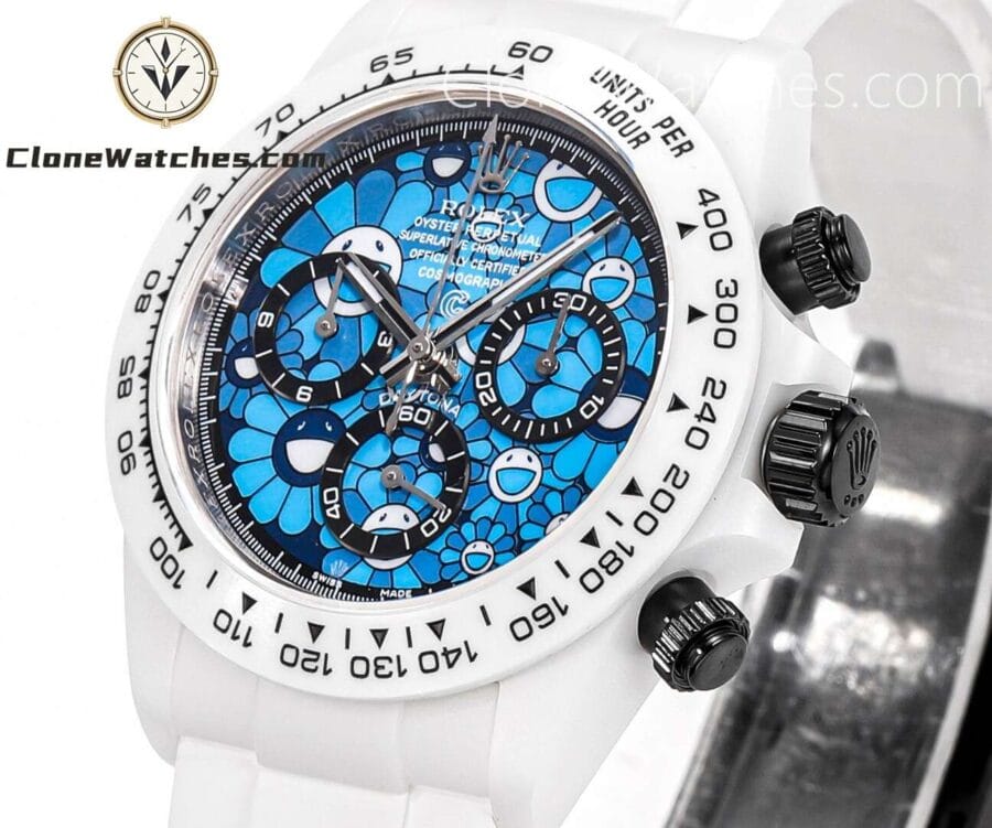 Modified Super Clone Watches 1:1 Rolex Daytona MILITARY BLUE Ceramic custom version