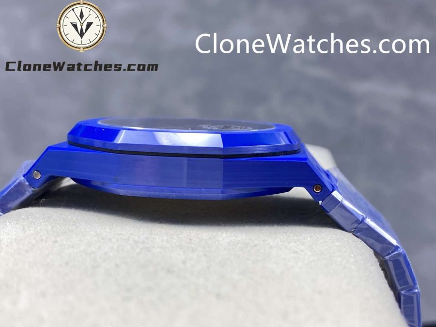 Audemars Piguet Super Clone Watches 1:1 Royal Oak Blue Ceramic 15500 Blue dial