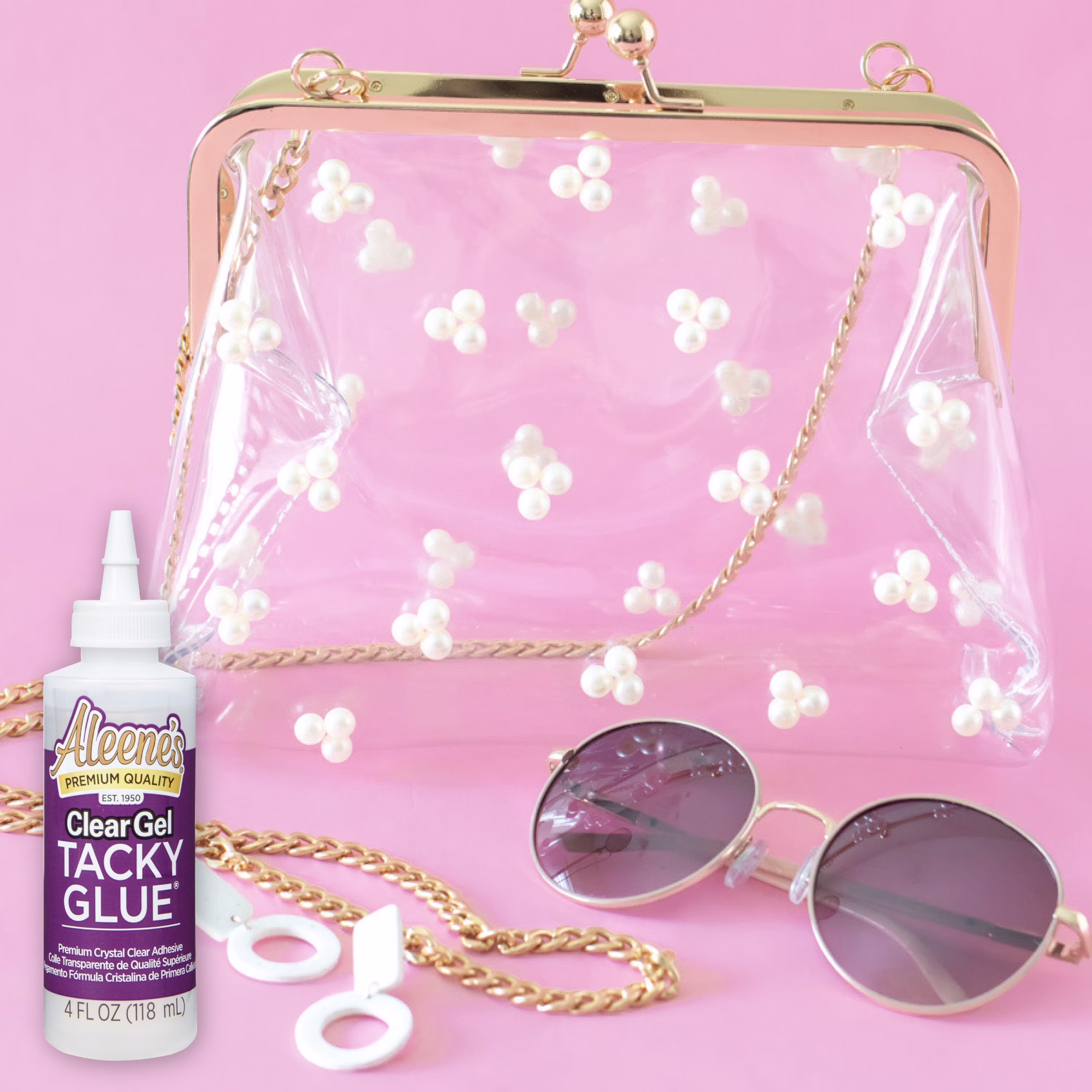 (6 pack) Aleene's Clear Gel Tacky Glue 4 fl oz, Dries Clear, Premium All-Purpose Adhesive