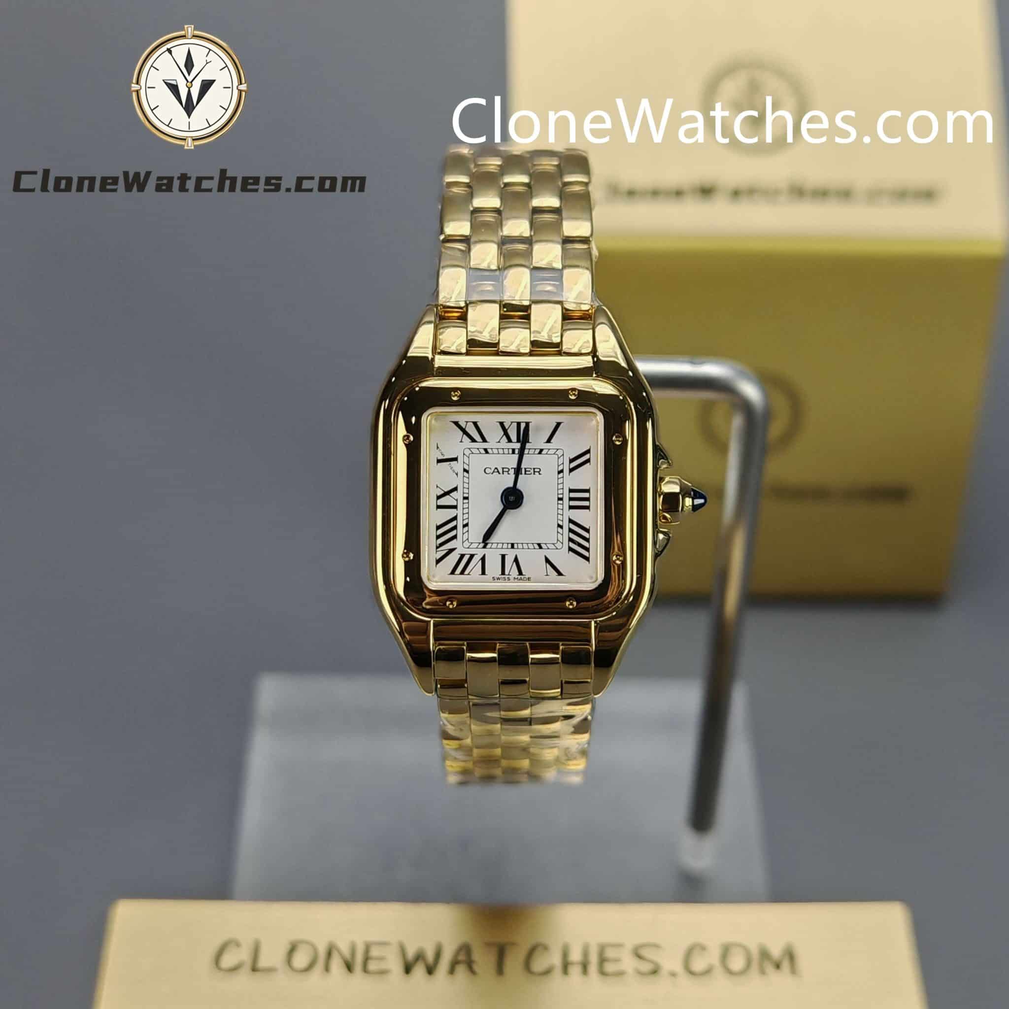 Cartier Super Clone Watches 1:1 PANTHÈRE DE CARTIER White Dial 22mm x30mm WGPN0059