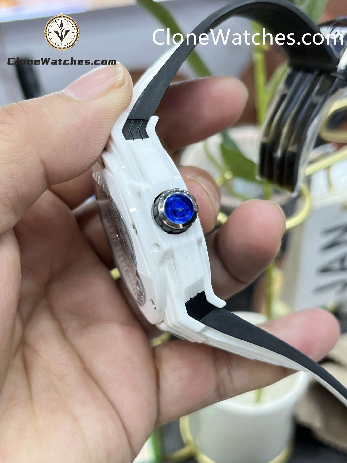 Hublot Super Clone Watches 1:1 Big Bang Unico Sang Bleu II White Ceramic 45MM 418.HX.2001.RX.MXM21