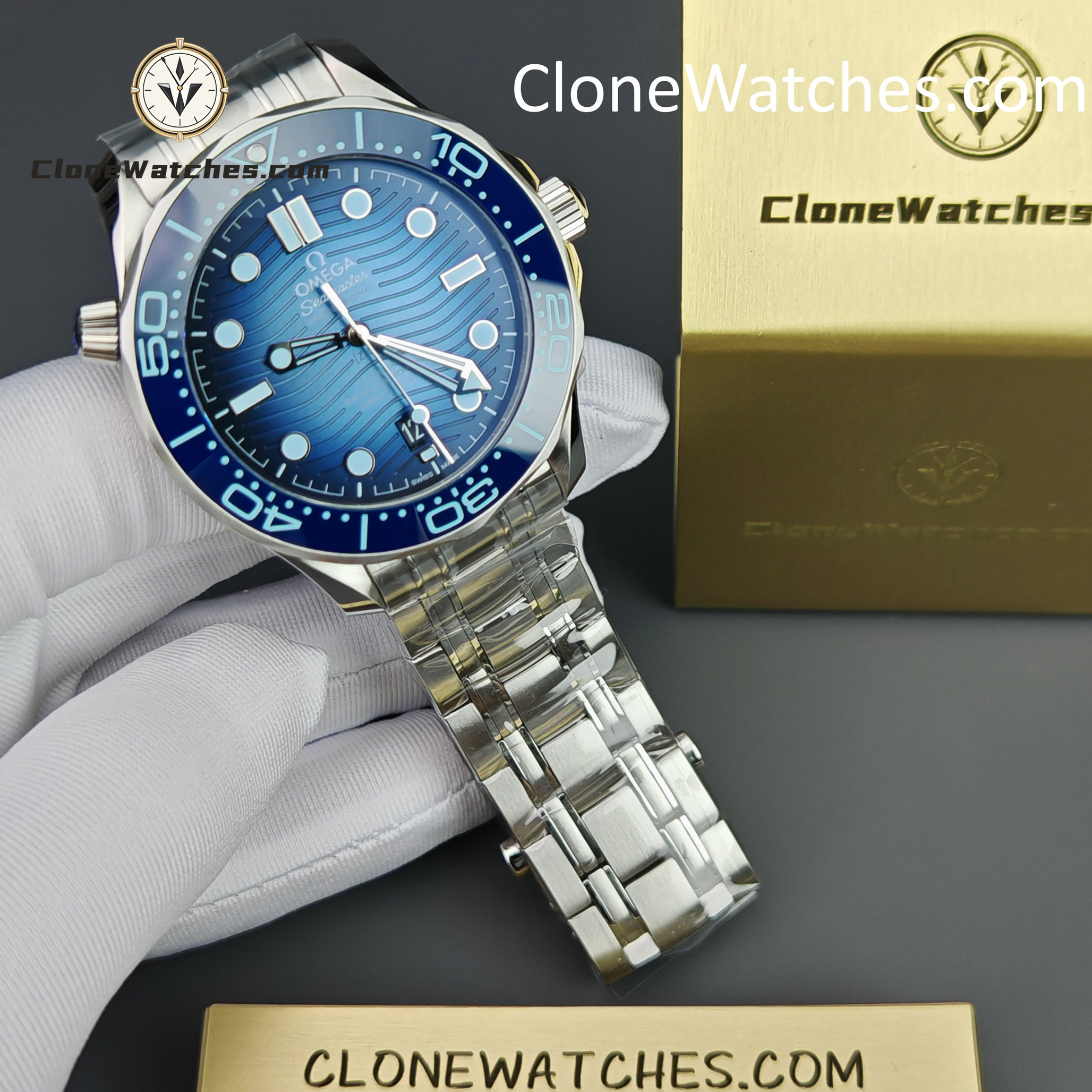 OMEGA Super Clone Watches 1:1 Seamaster Diver 300M Summer Blue 210.30.42.20.03.003 42MM