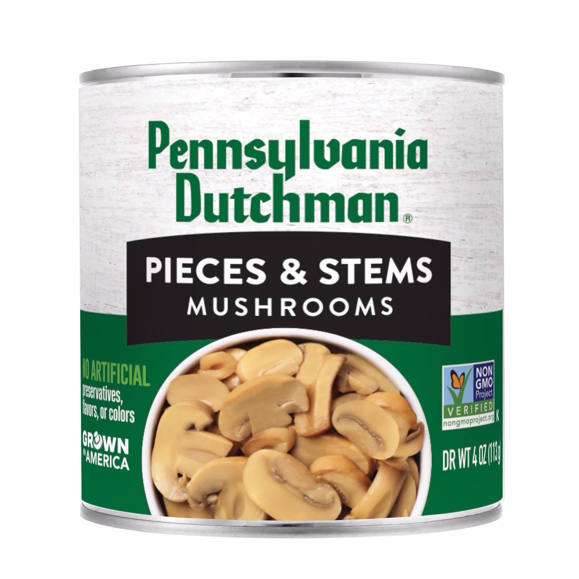 (12 pack) Pennsylvania Dutchman Pieces & Stems Mushrooms, 4oz Can