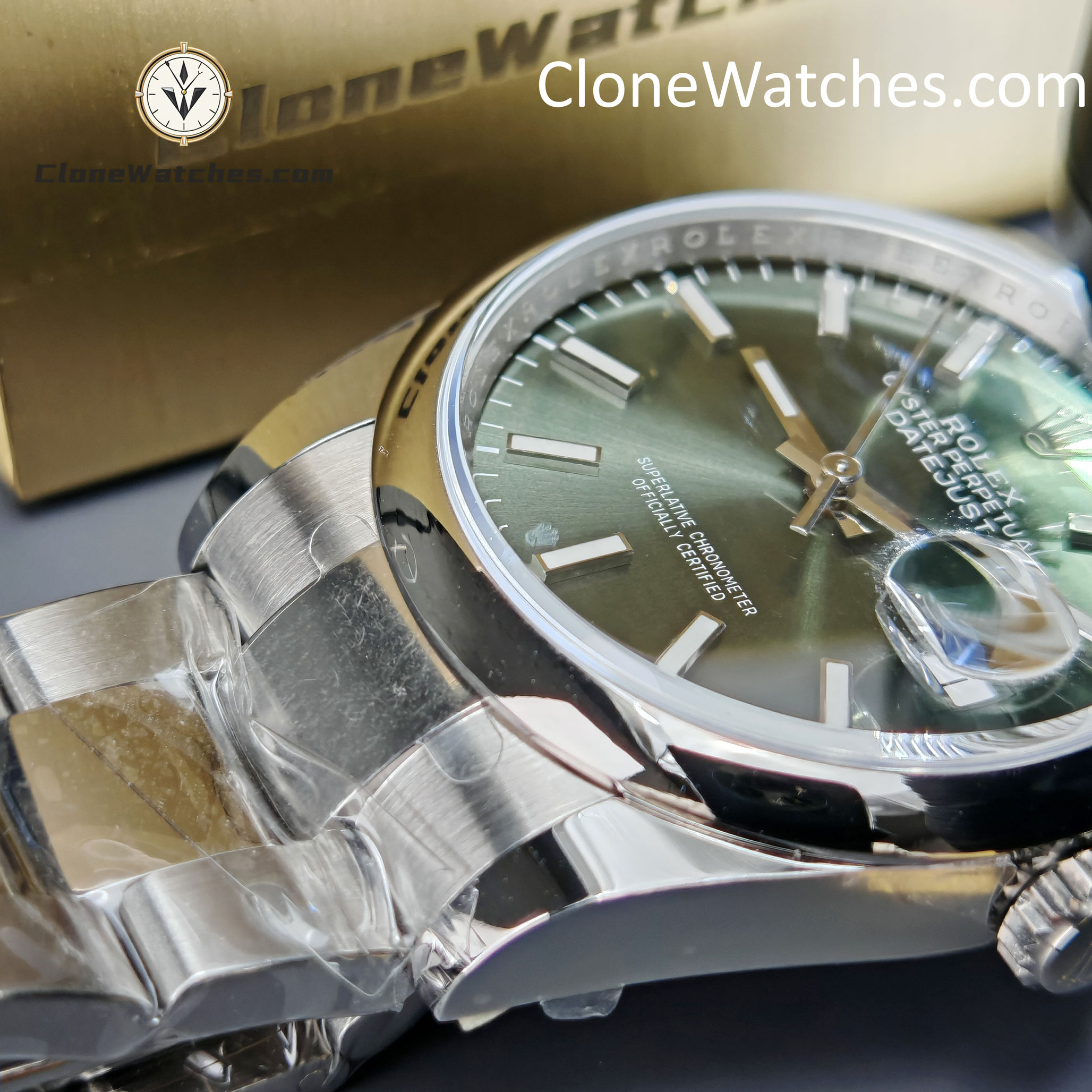 Rolex Super Clone Watches 1:1 DateJust Green Dial m126200-0024 Oyster 36MM 3235 Movement