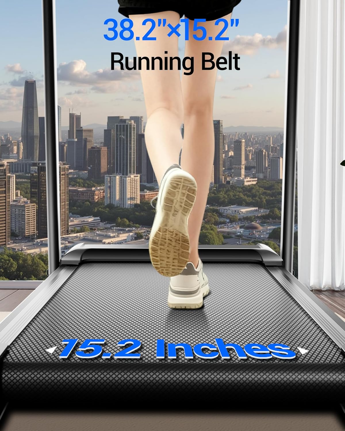 Tapis de course pliable 12 km/h électrique 12 programmes inclinaison