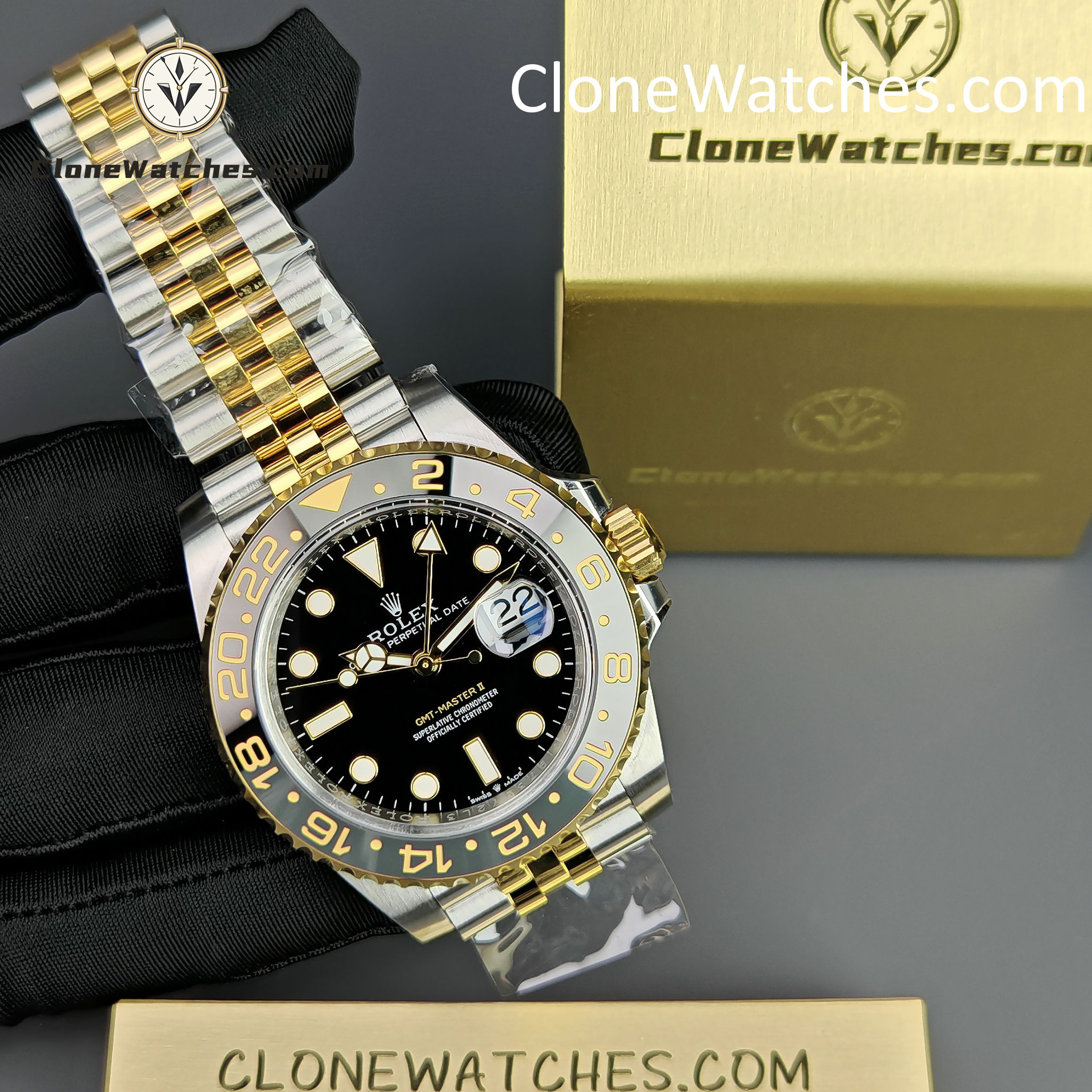 Rolex Super Clone Watches 1:1 GMT Master II m126713grnr Jubilee 3285 Movement