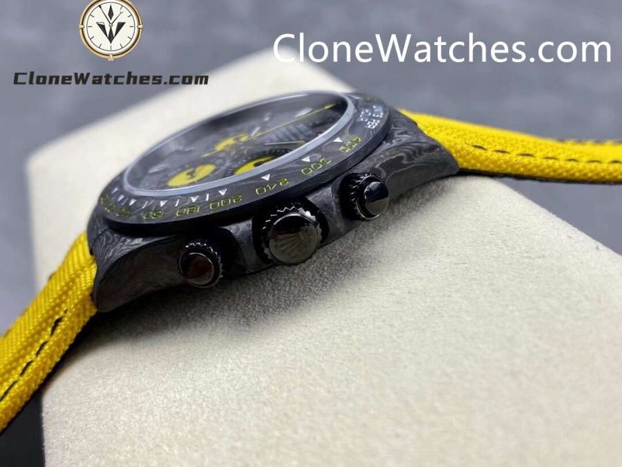Modified Super Clone Watches 1:1 DiW Rolex Daytona NTPT Carbon “LEMON EDITION”