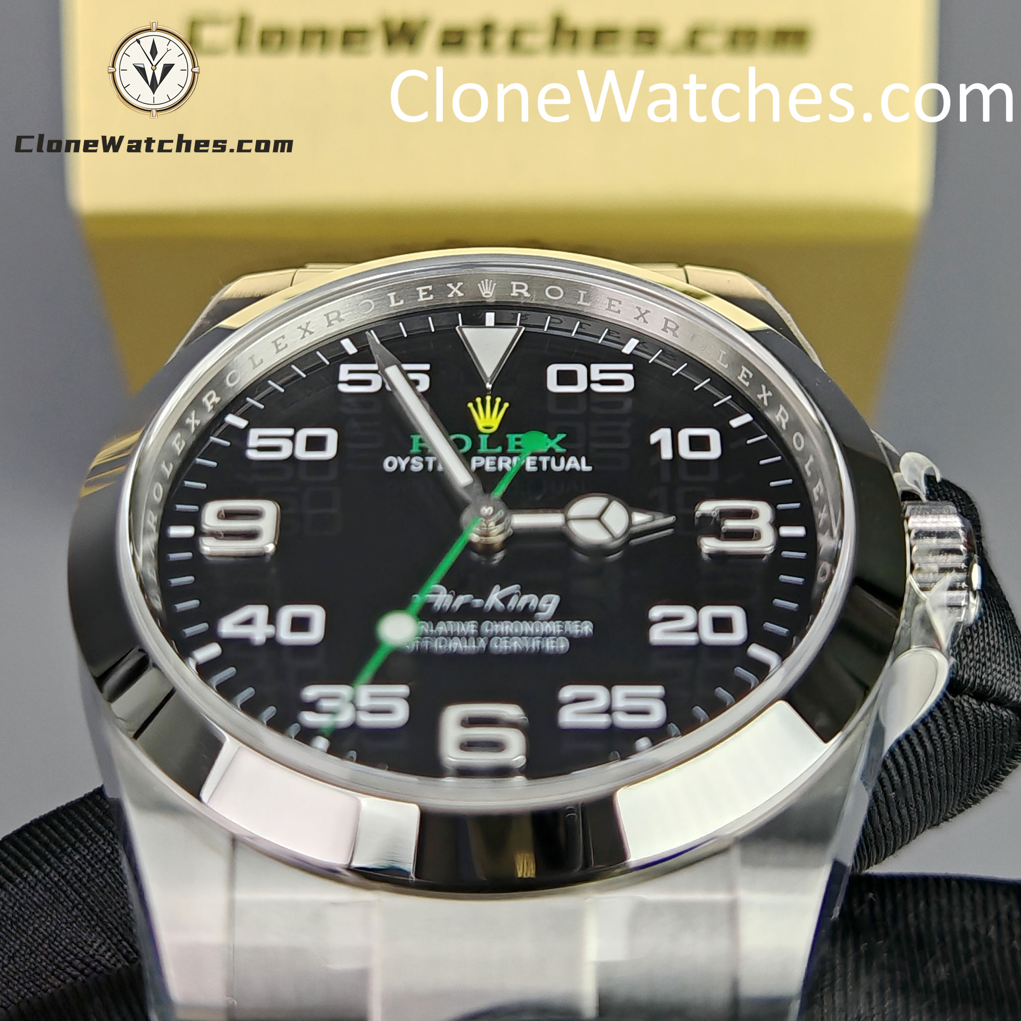Rolex Super Clone Watches 1:1 Air king Black Dial M126900-0001 3230 Movement