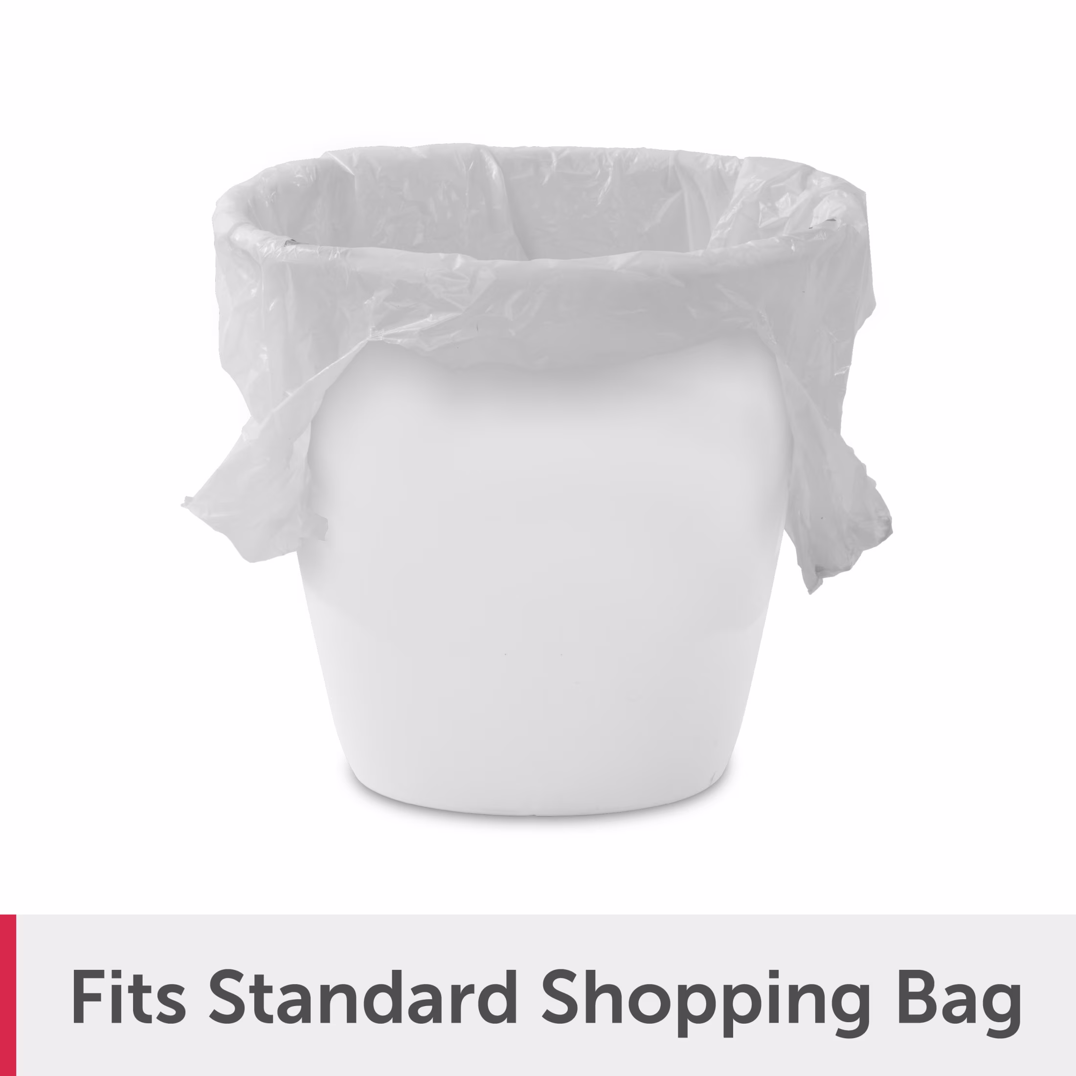 Sterilite Small Bathroom Trash Can, 1.5 Gallon Plastic Garbage Bucket Bin with No Lid, White