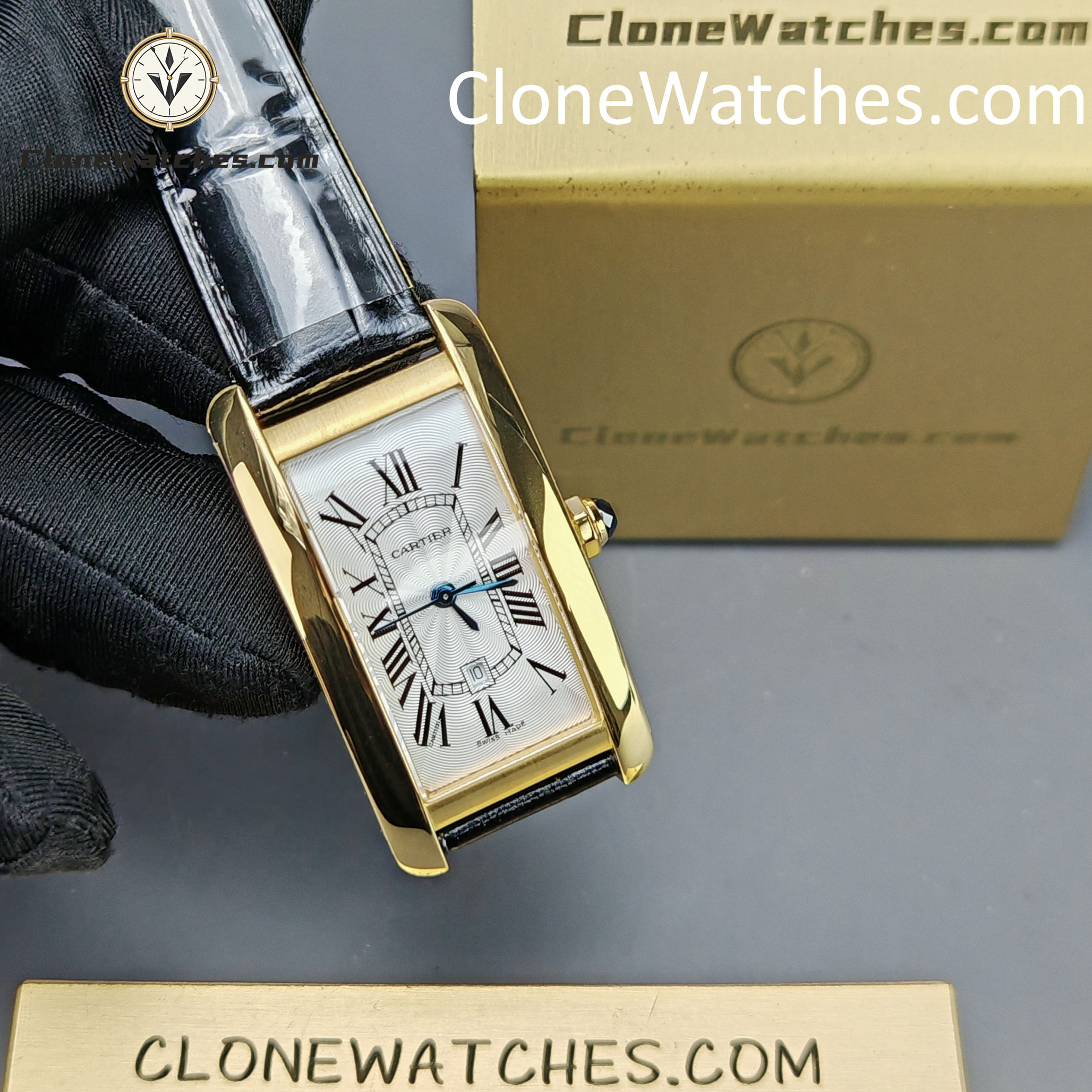 Cartier Super Clone Watches 1:1 Tank Américaine Quartz Movement Silver White Dial 41.6*22.6MM W2620030