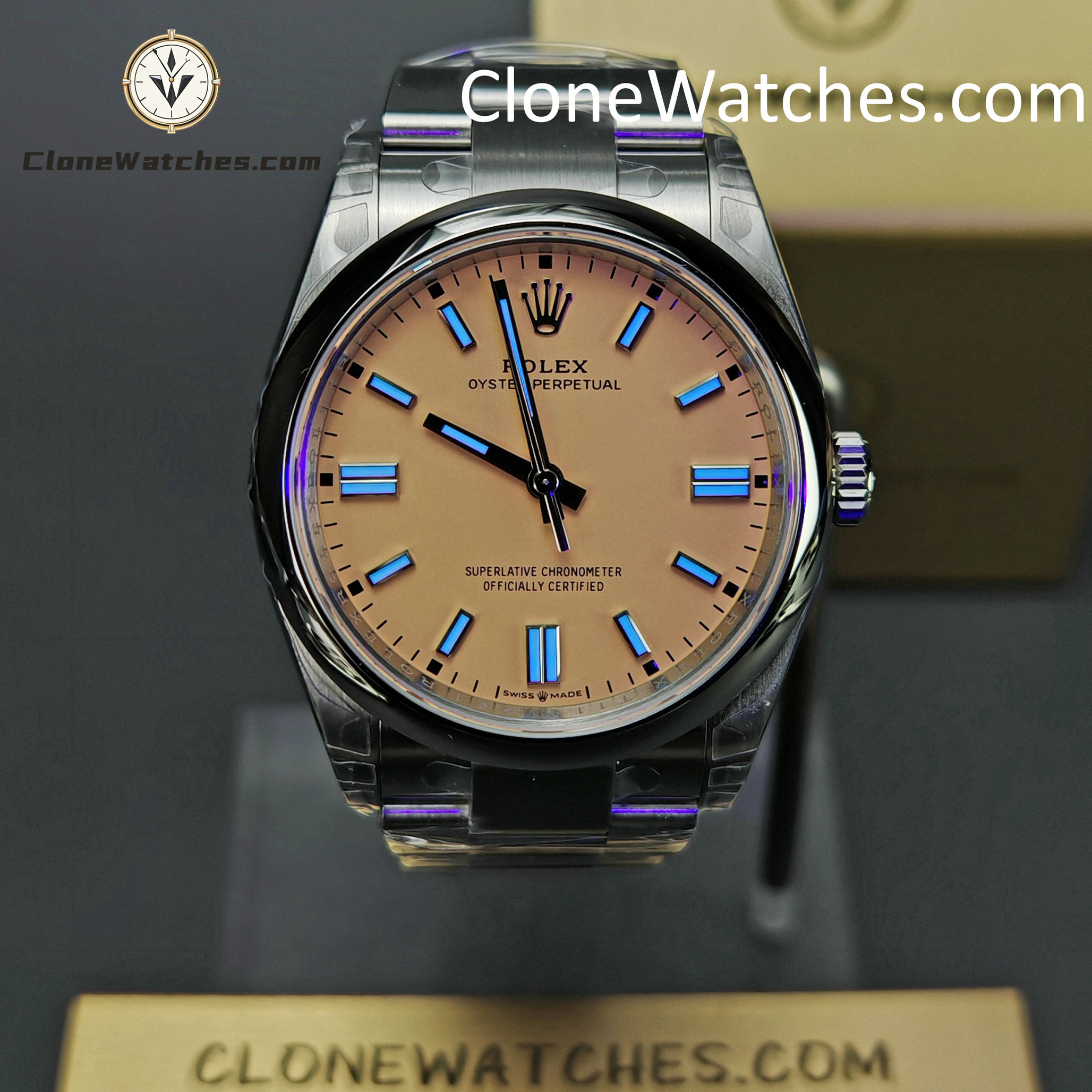 Rolex Super Clone Watches 1:1 Oyster Perpetual Yellow Dial 36mm M126000-0012 3230 Movement