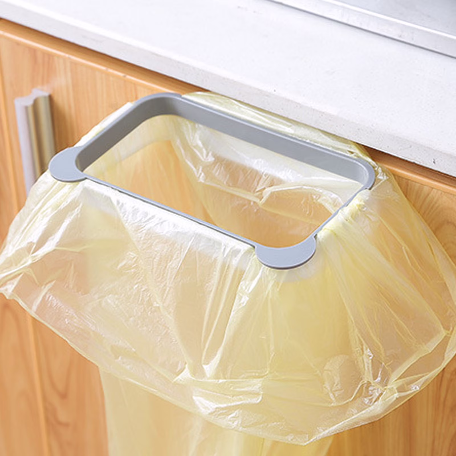 Kitchen Trash Can, Step-On Garbage Can with Lid, Tall Kitchen & Bathroom Trash Can, Small Office Waste Bin, White - Xuniizn