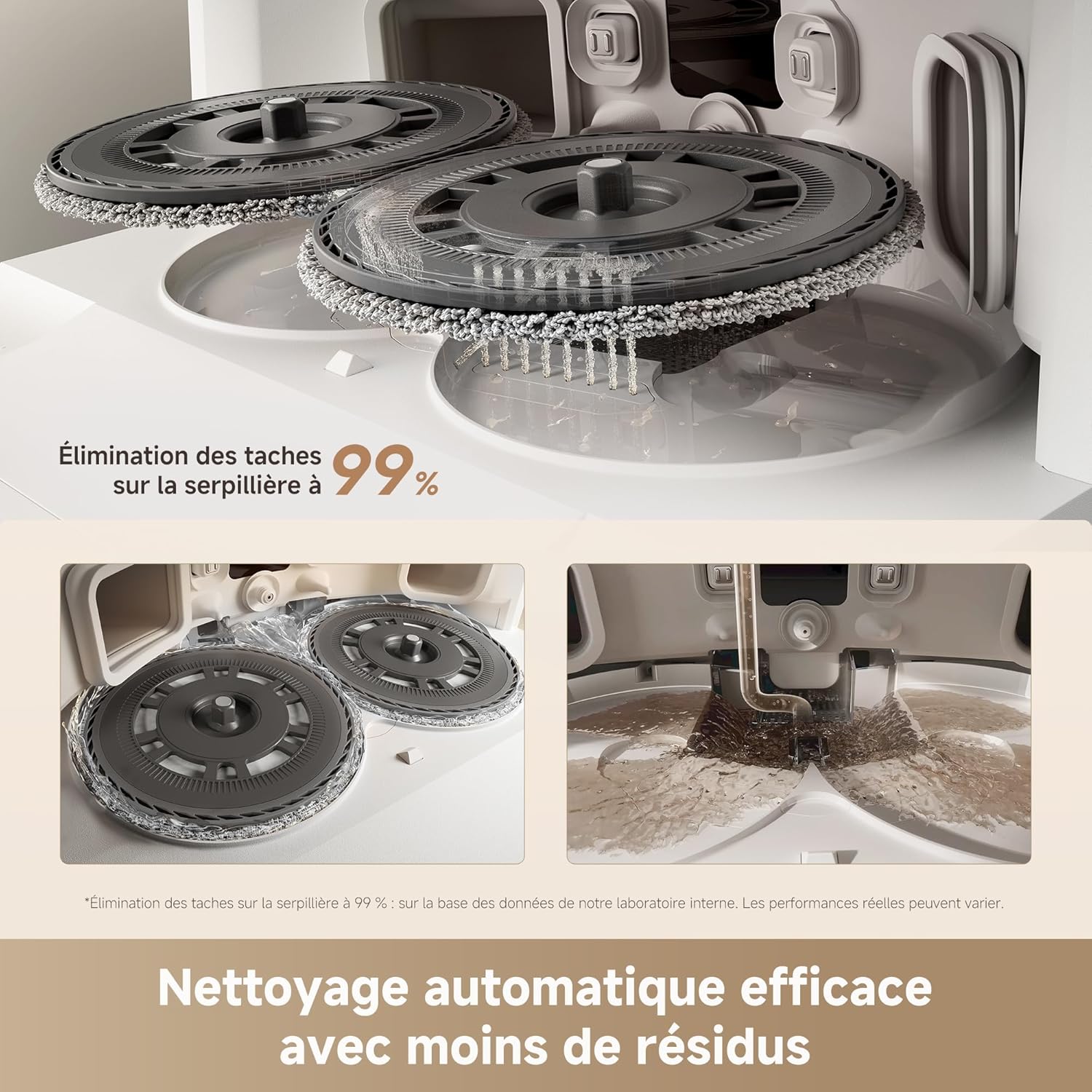 Robot aspirateur laveur L10s Ultra Gen 3 25000 Pa station nettoyage séchage
