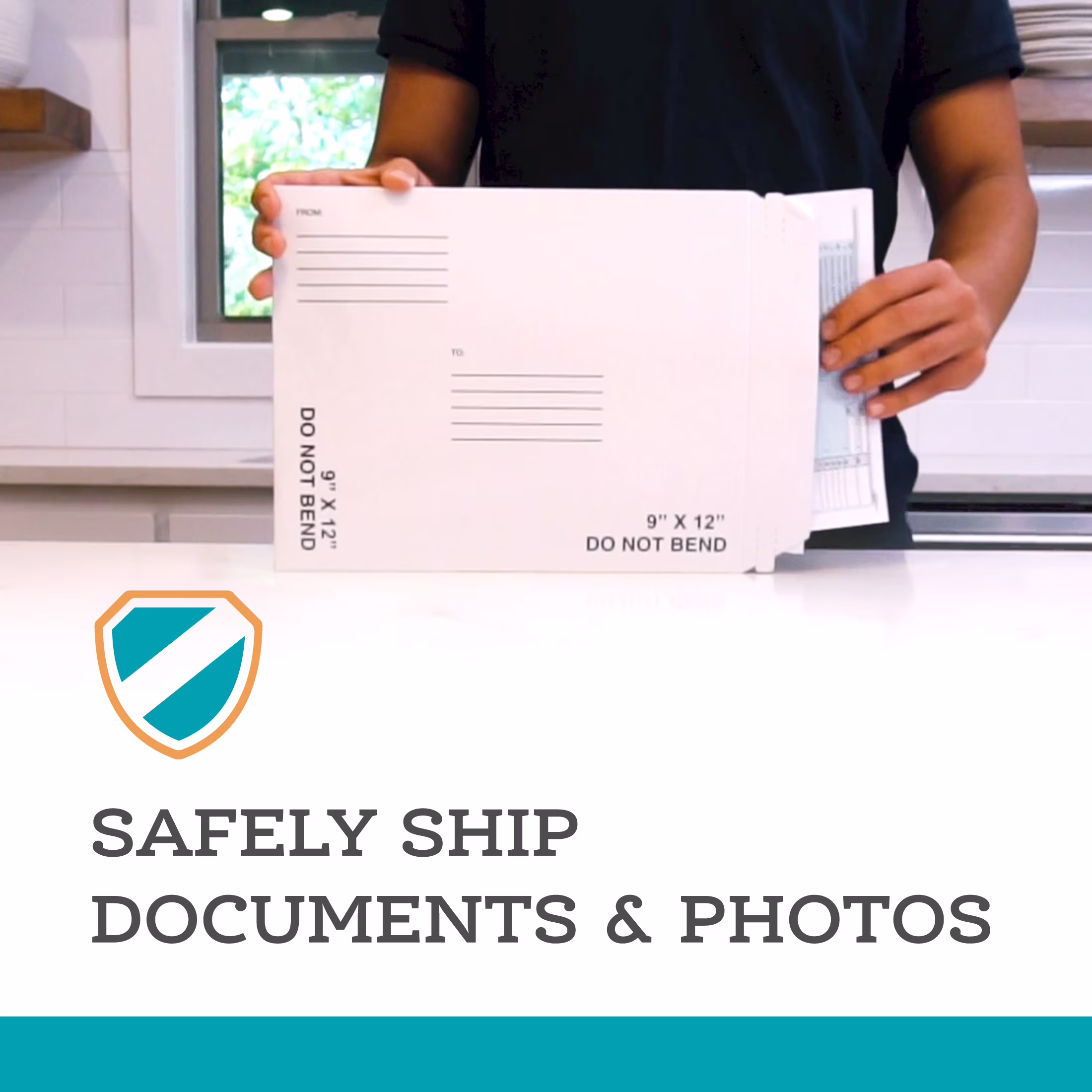 (5 pack) Pen+Gear Document Mailer, Self Seal Stay Flat Mailer, 9 in x 12 in, White