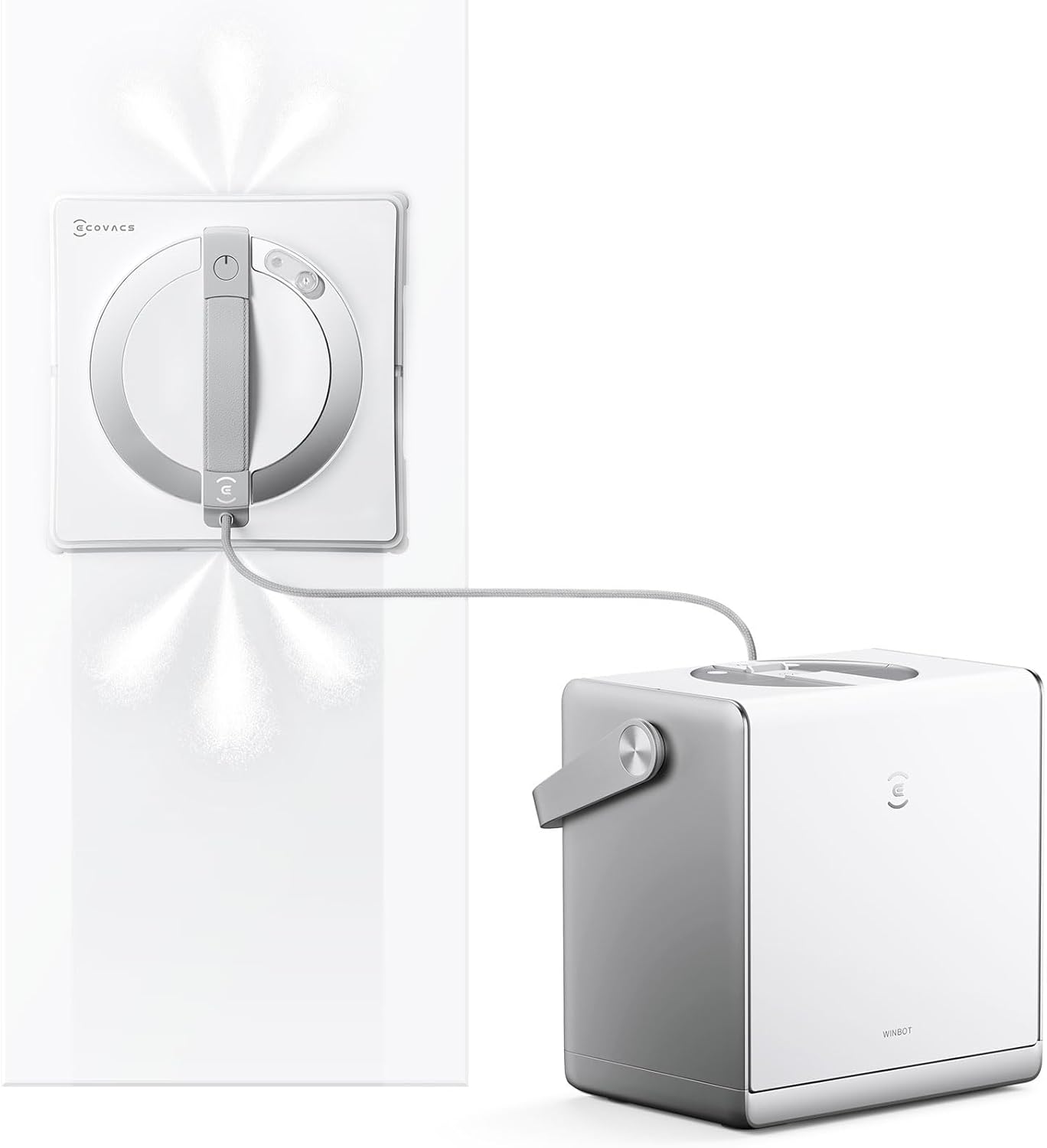 Robot nettoyeur vitres station TruEdge pulvérisation 3 jets protection 12 niveaux