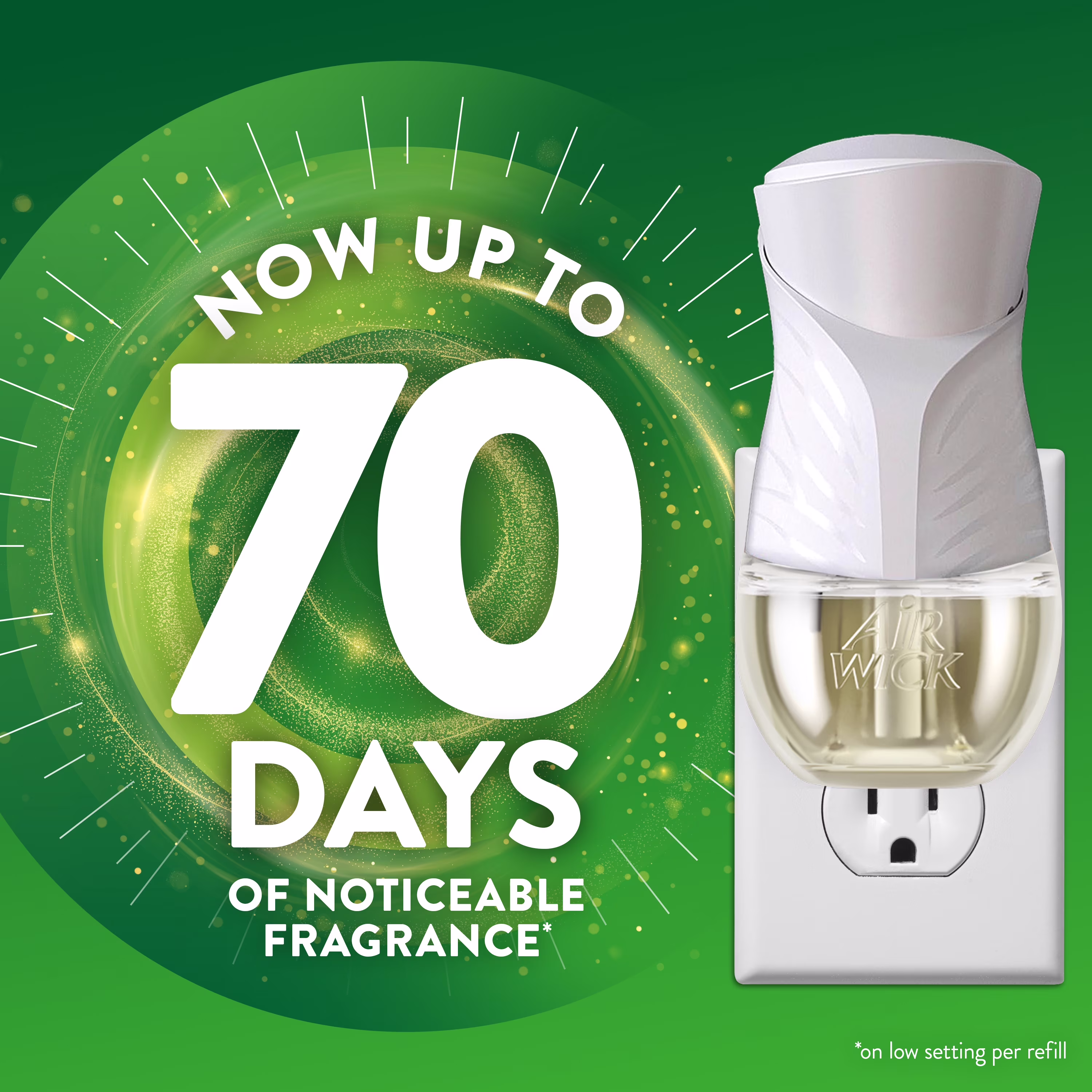 Air Wick Plug-In Scented Oil Warmer Air Freshener Device, White, 1 Count