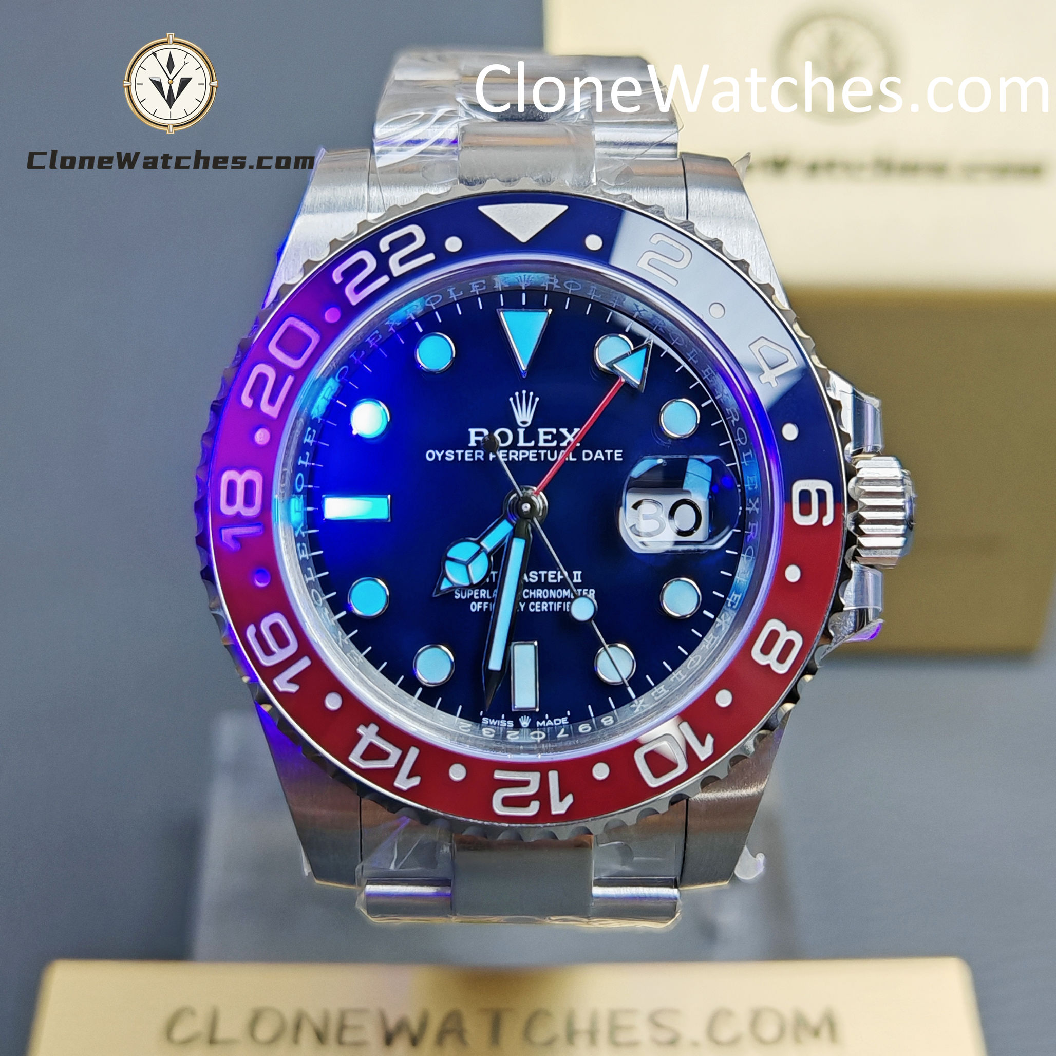 Rolex Super Clone Watches 1:1 GMT Master II m126719blro-0003 Oyster 3285 Movement