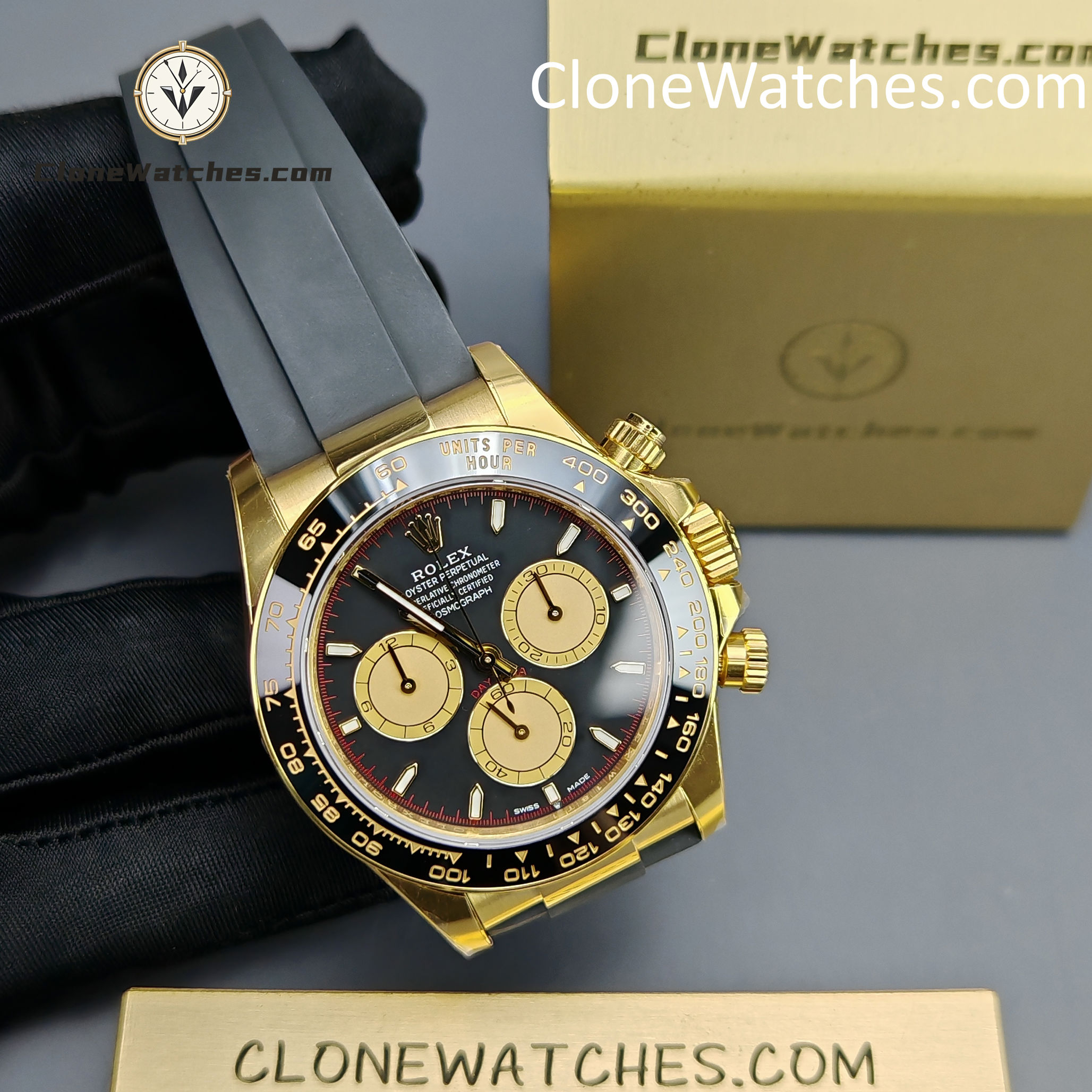 Rolex Super Clone Watches 1:1 Daytona18K Gold M126518ln-0004 4131 Movement