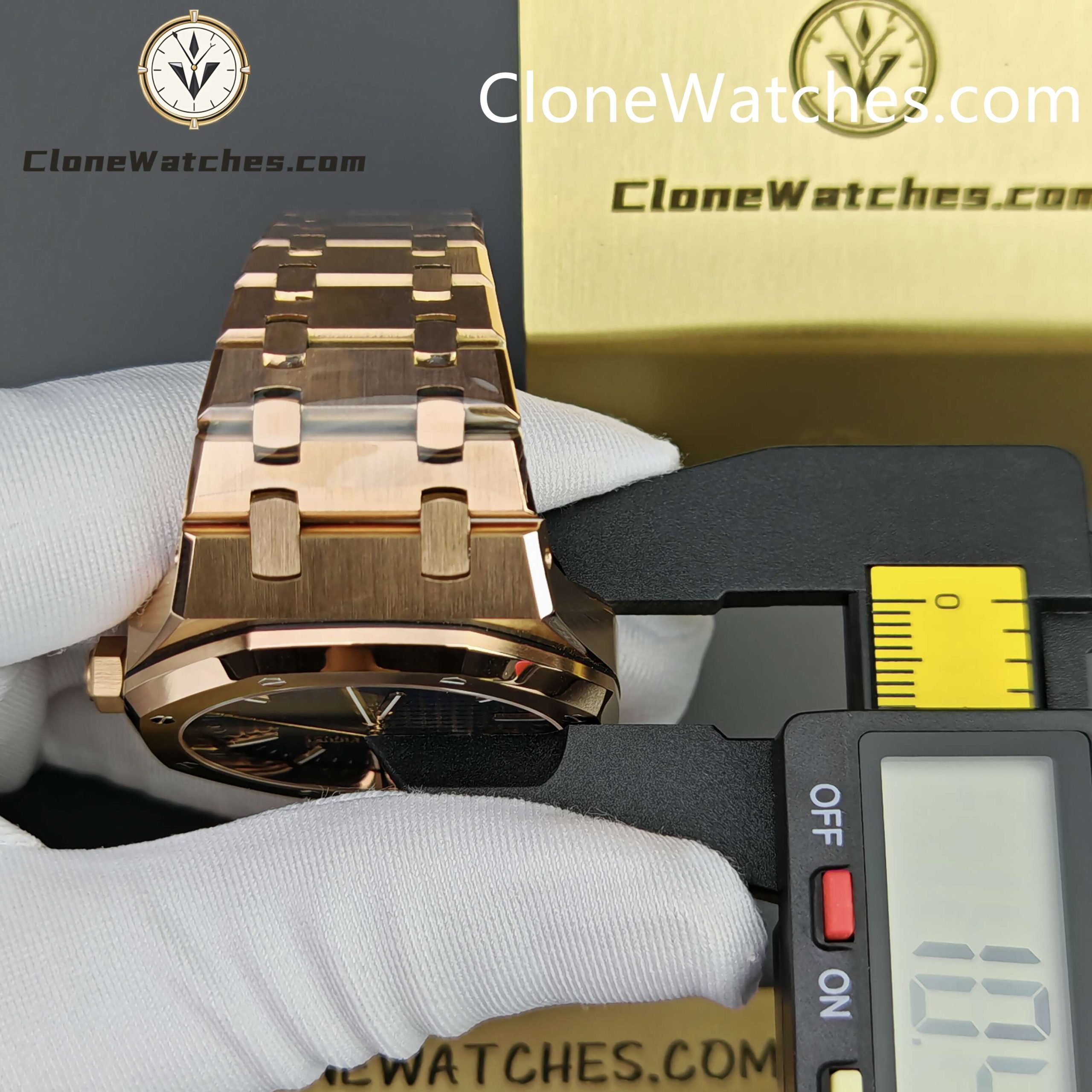 Audemars Piguet Super Clone Watches 1:1 Royal Oak 15510 Rose Gold Blue Dial 41MM