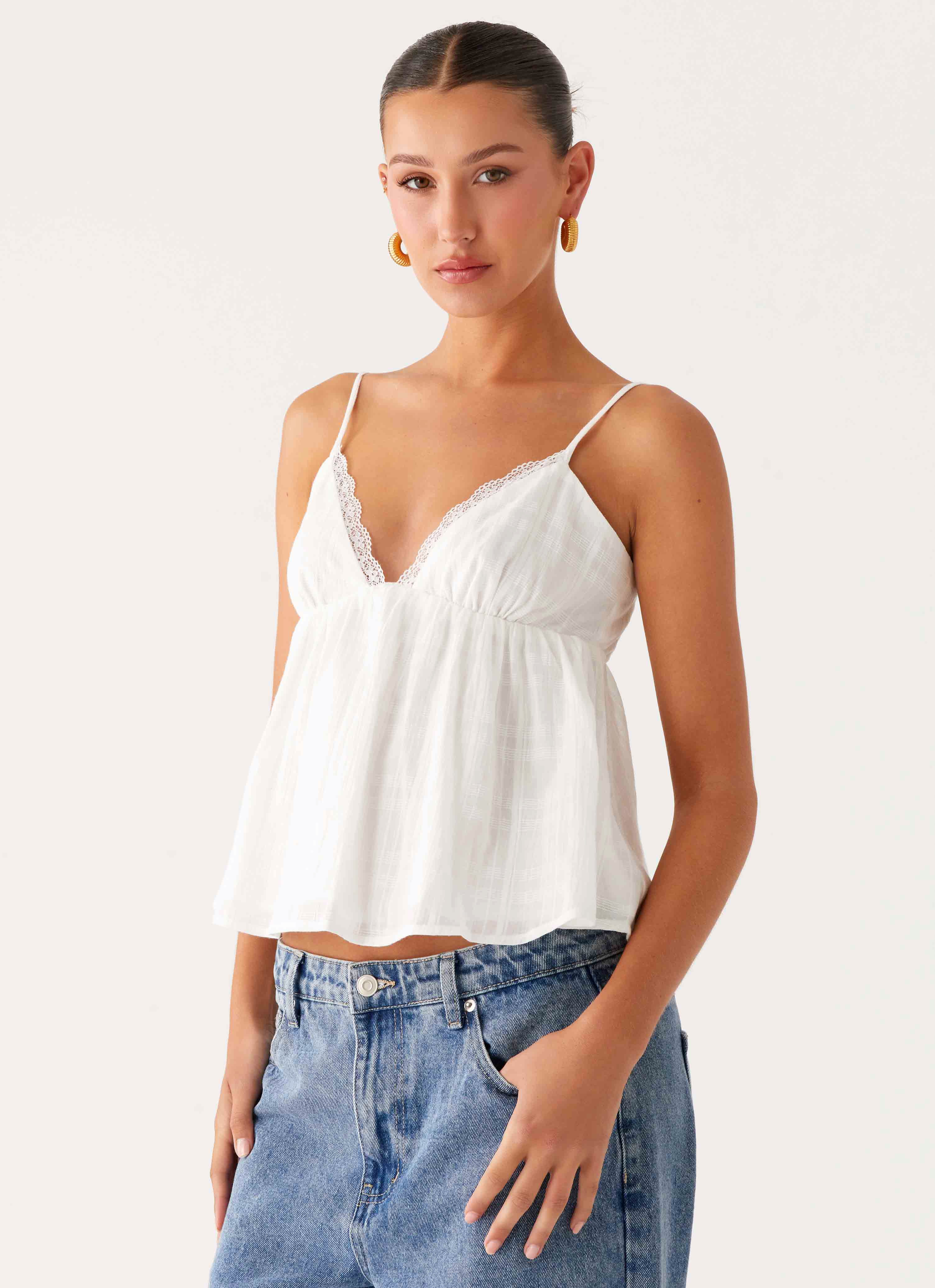 Obliviate Cami Top - White
