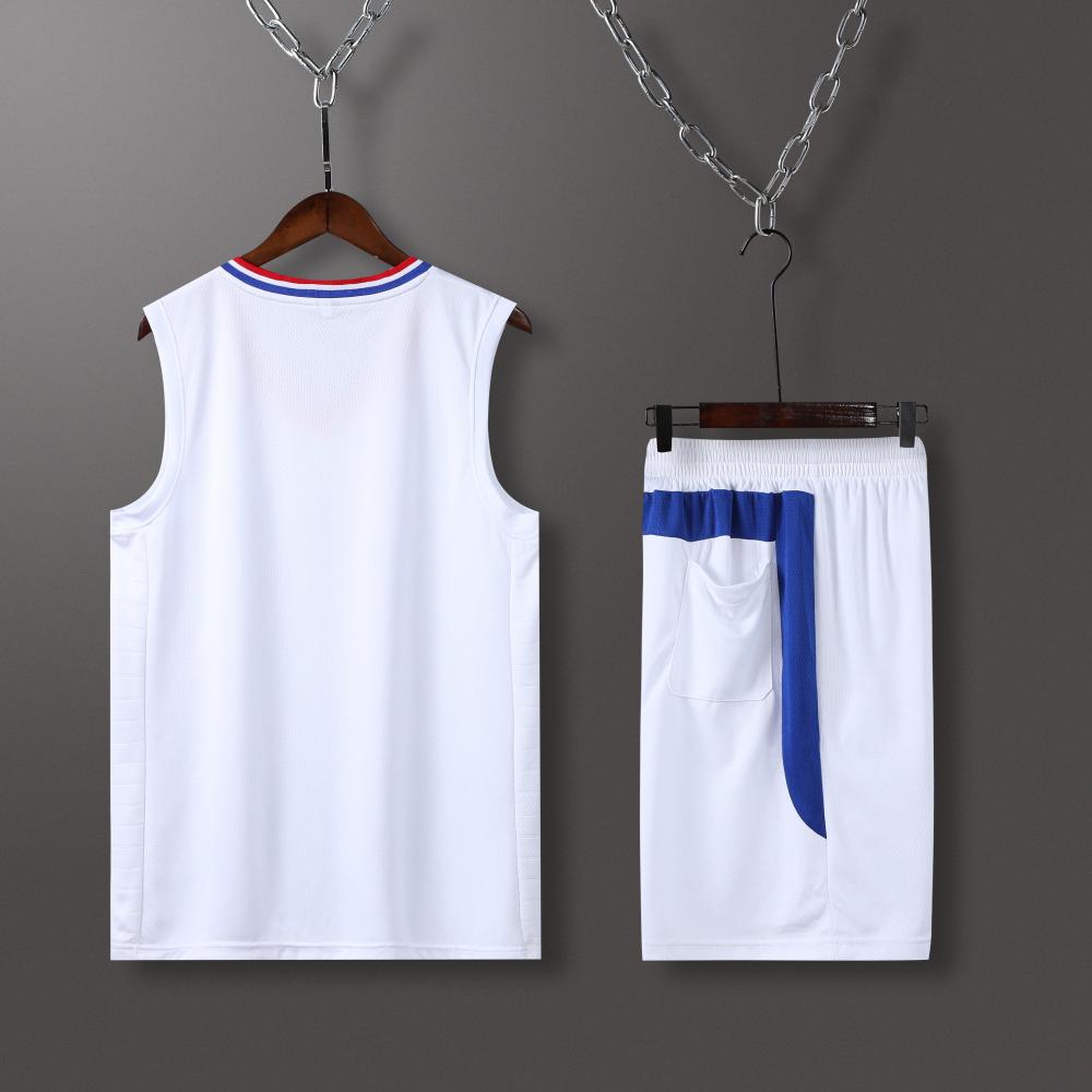 Clippers basketball uniform white suit（Customizable name and number）