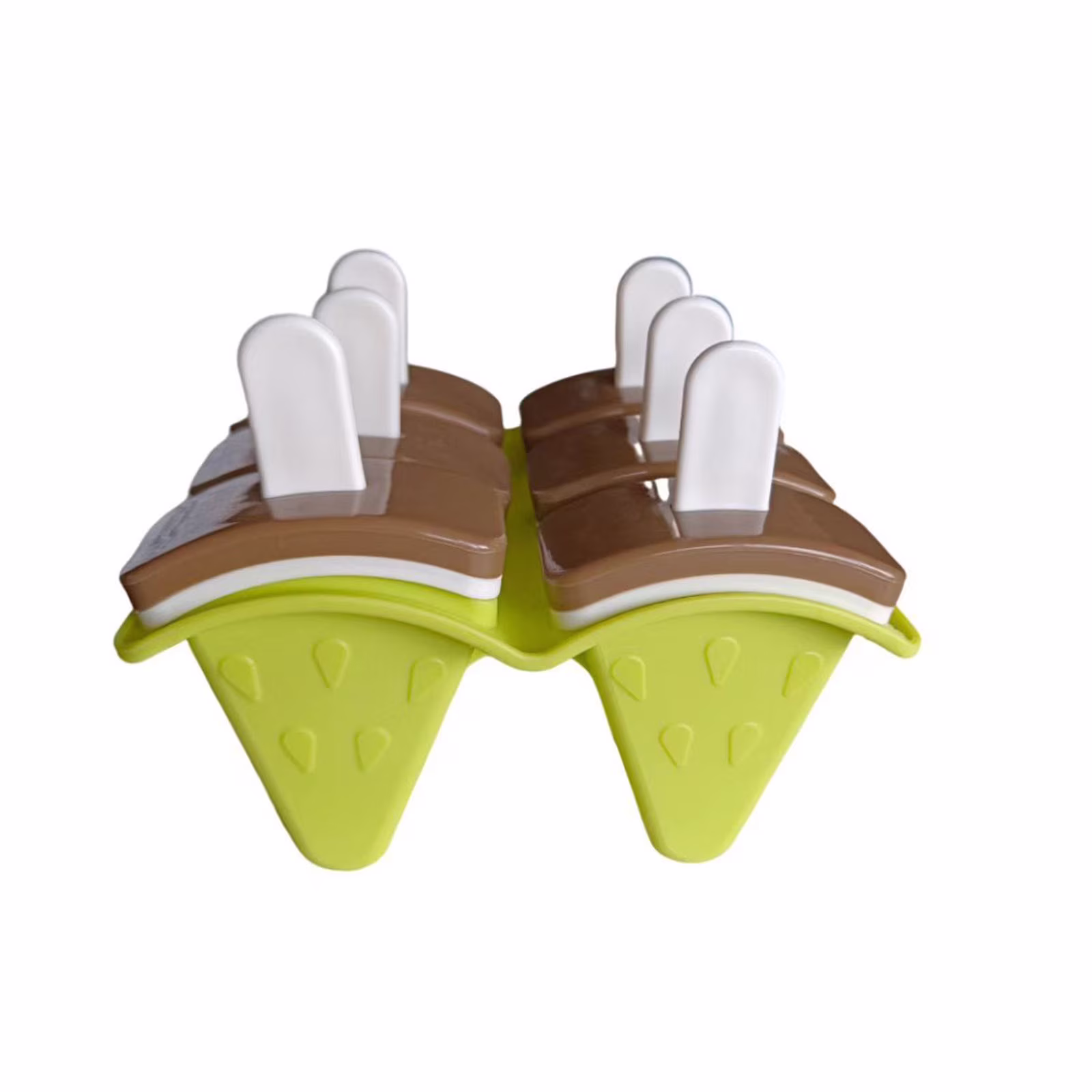 NSESSHome Watermelon Ice Popsicle Molds, Reusable Ice Pop Maker, Popsicles Holder for Freezer, Homemade Ice Cream Pops Mold, Make Popsicles with Yogurt, Juice or Smoothies