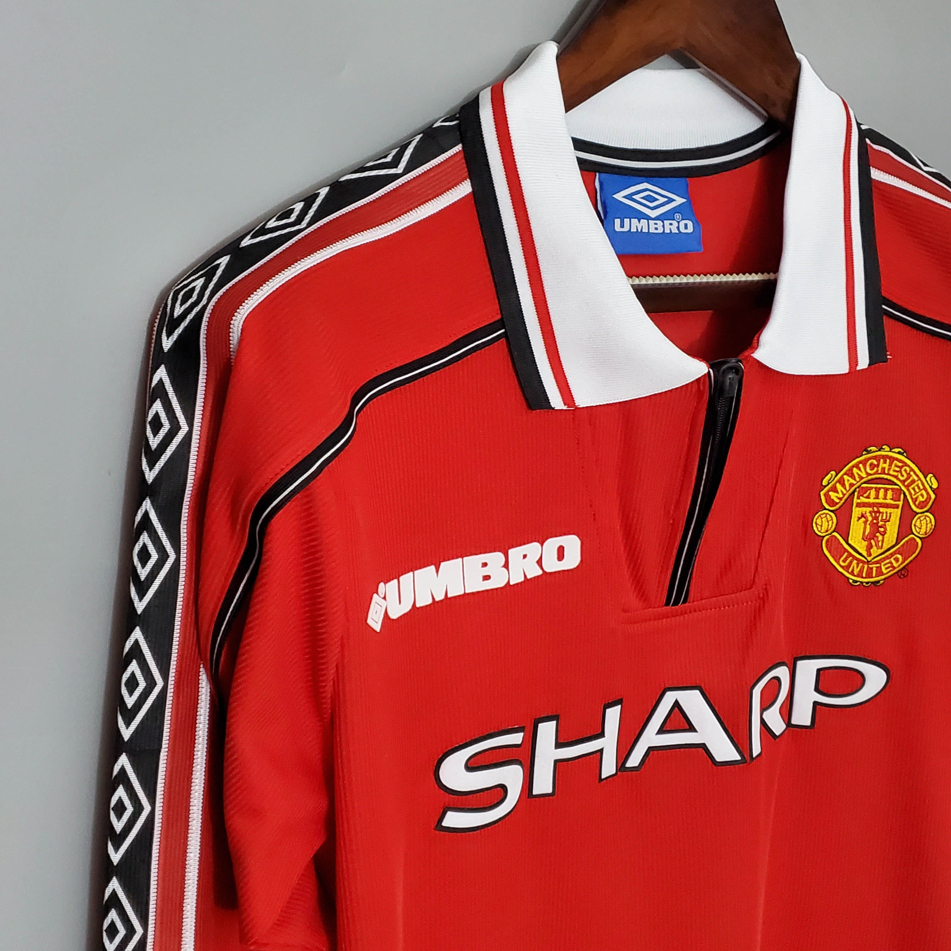 1998/99 Manchester United Home Long Sleeve Retro Jersey 1:1 Thai Quality - Fans Edition
