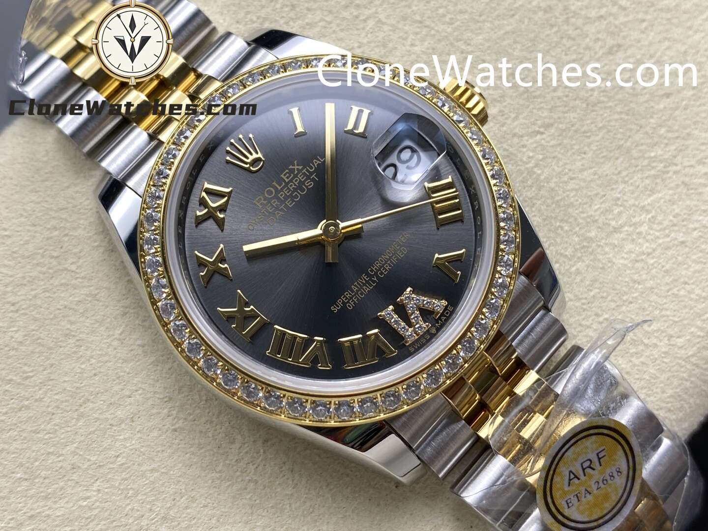 Rolex Super Clone Watches 1:1 DateJust m278383rbr-0018 Jubilee 31MM 2236 Movement