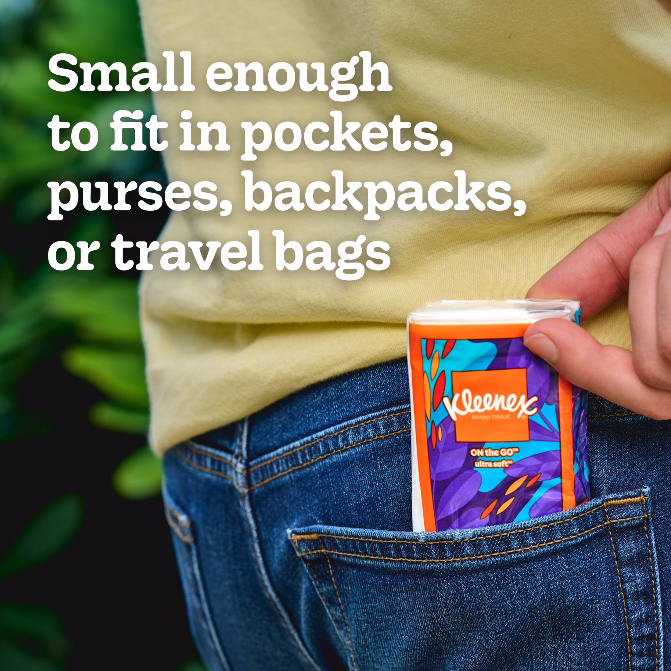 Kleenex On-The-Go 3-Ply Travel Tissues, 3 Pack (30 Total Tissues), Facial Tissues