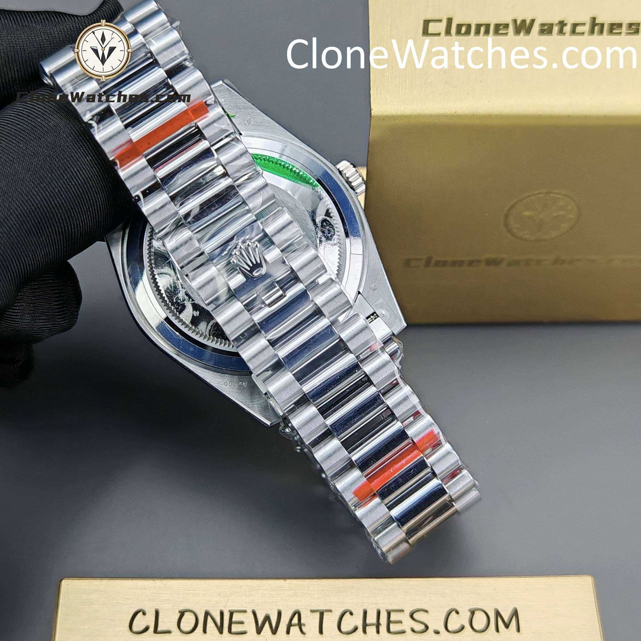 Rolex Super Clone Watches 1:1 Day Date Olive Green Dial 40mm m228239-0033 3255 Movement