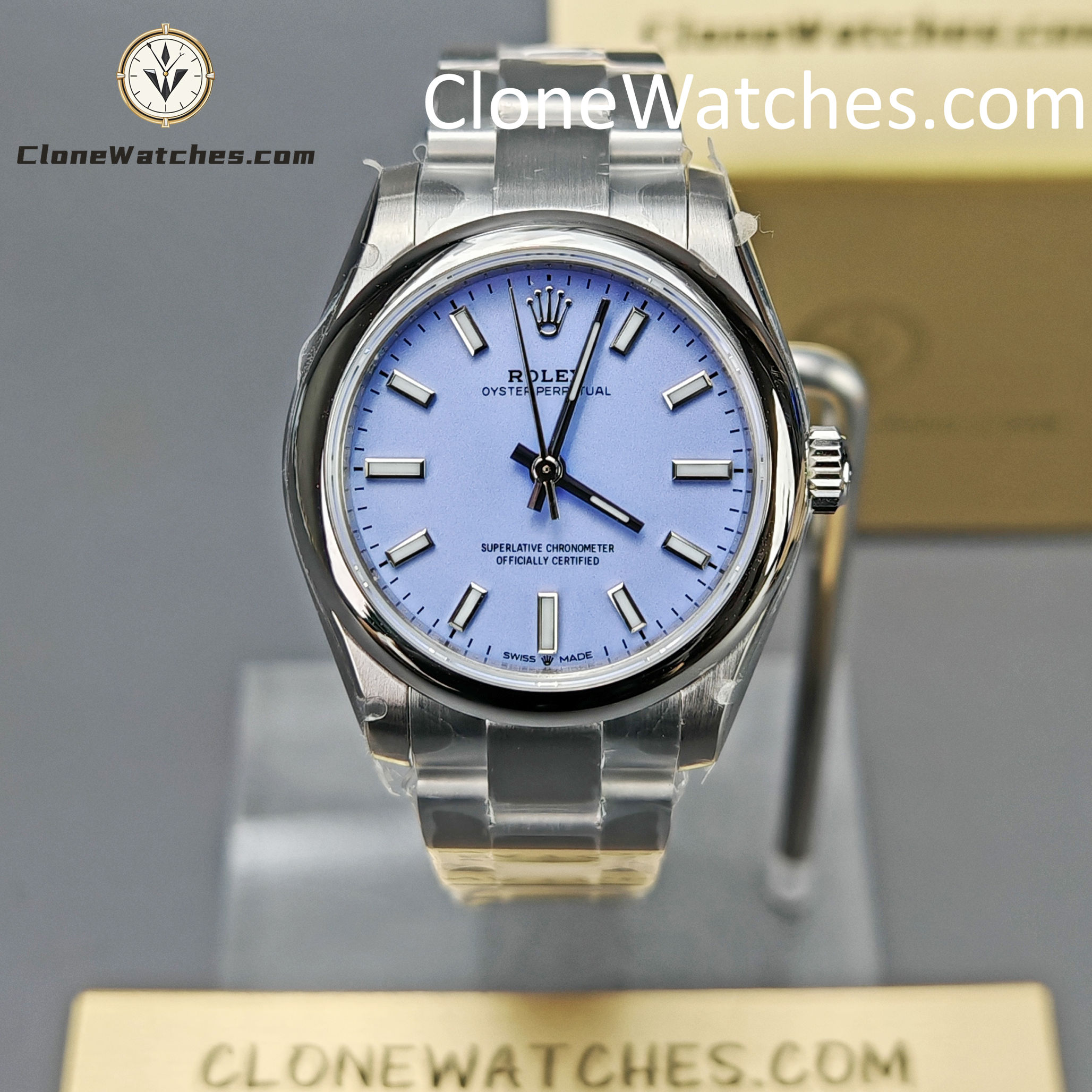 Rolex Super Clone Watches 1:1 Oyster Perpetual Purple Dial 277200-0014 31mm 2232 Movement