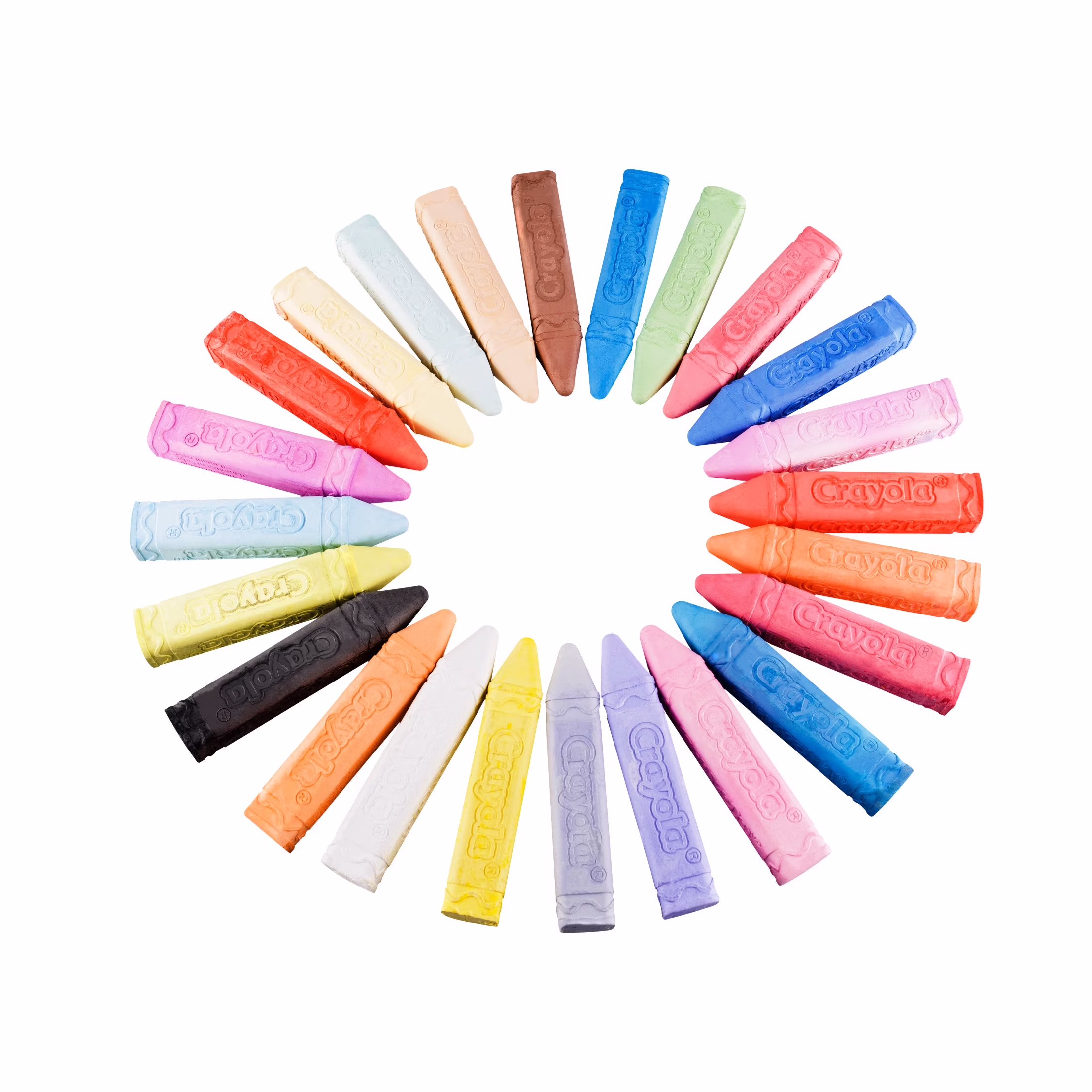 Crayola Washable Sidewalk Chalk, 24 Ct, Outdoor Toys, Summer Activities for Kids, Screen Free Play, Arts and Crafts, Creative Gifts for Kids, Ages 4+