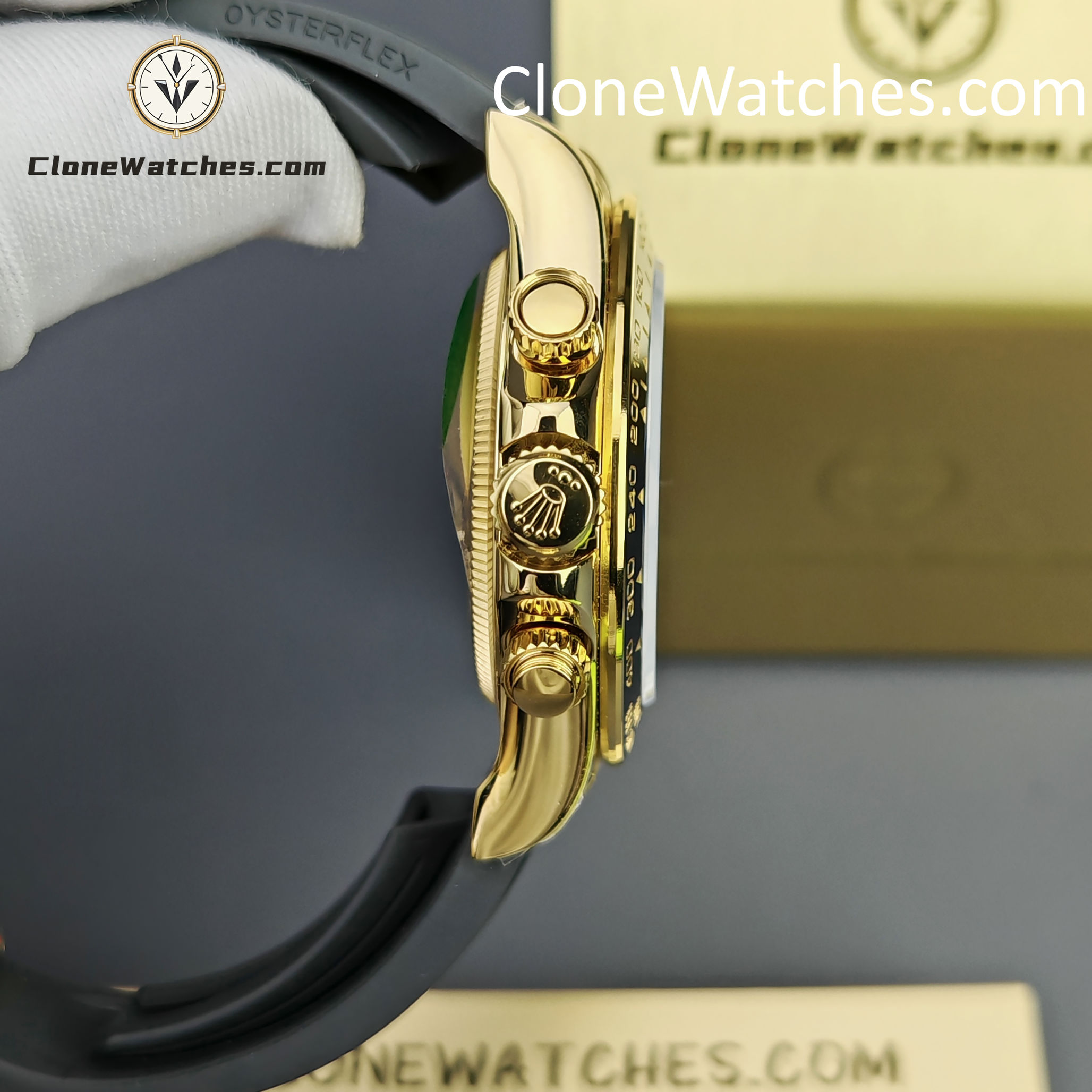 Rolex Super Clone Watches 1:1 Daytona 18k Gold M126518ln-0008 4131 Movement