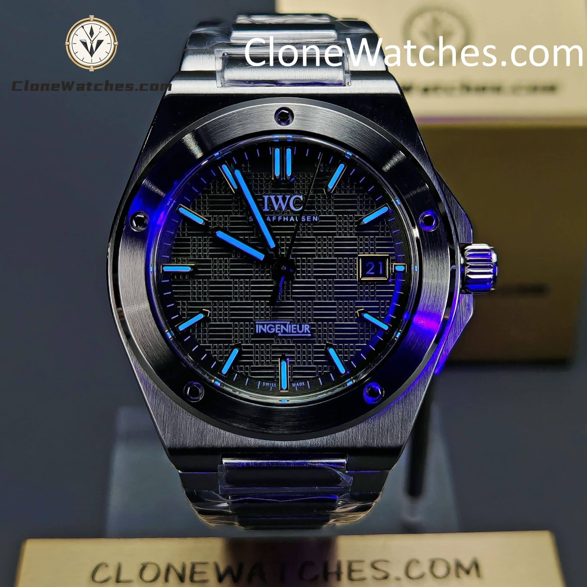 IWC Super Clone Watches 1:1 IW328908 Ingenieur Automatic 40 Green Dial
