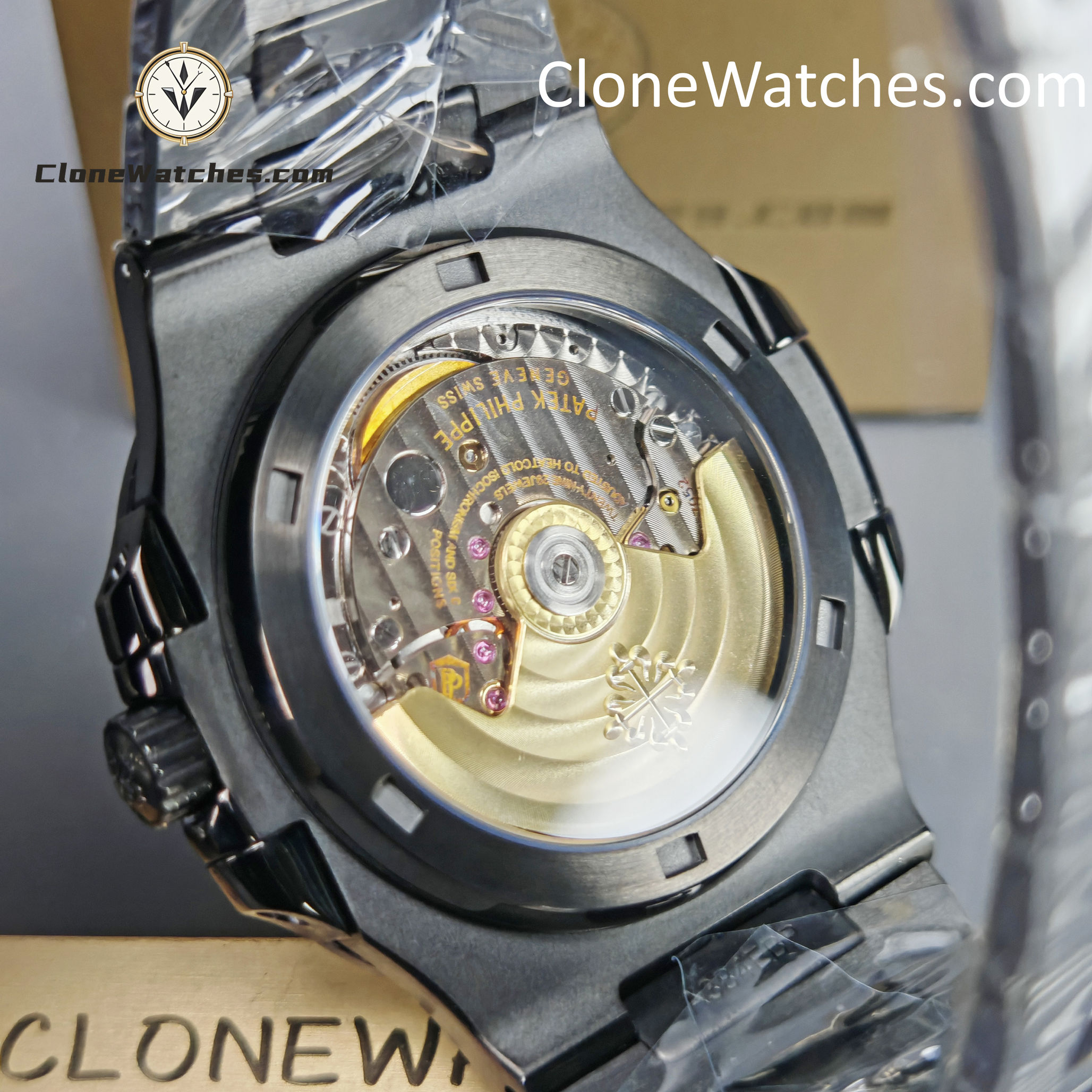 Modified Super Clone Watches 1:1 DiW Patek Philippe Nautilus CARBON BLACK 5711