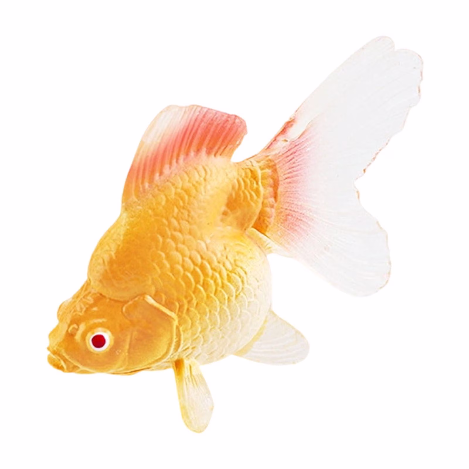 Tunhigl Lifelike Floating Goldfish Fish Tank Decorations - Realistic Red & Yellow Plastic Fish, No-Maintenance Aquarium/Pond Decor, Koi Tank Ornament